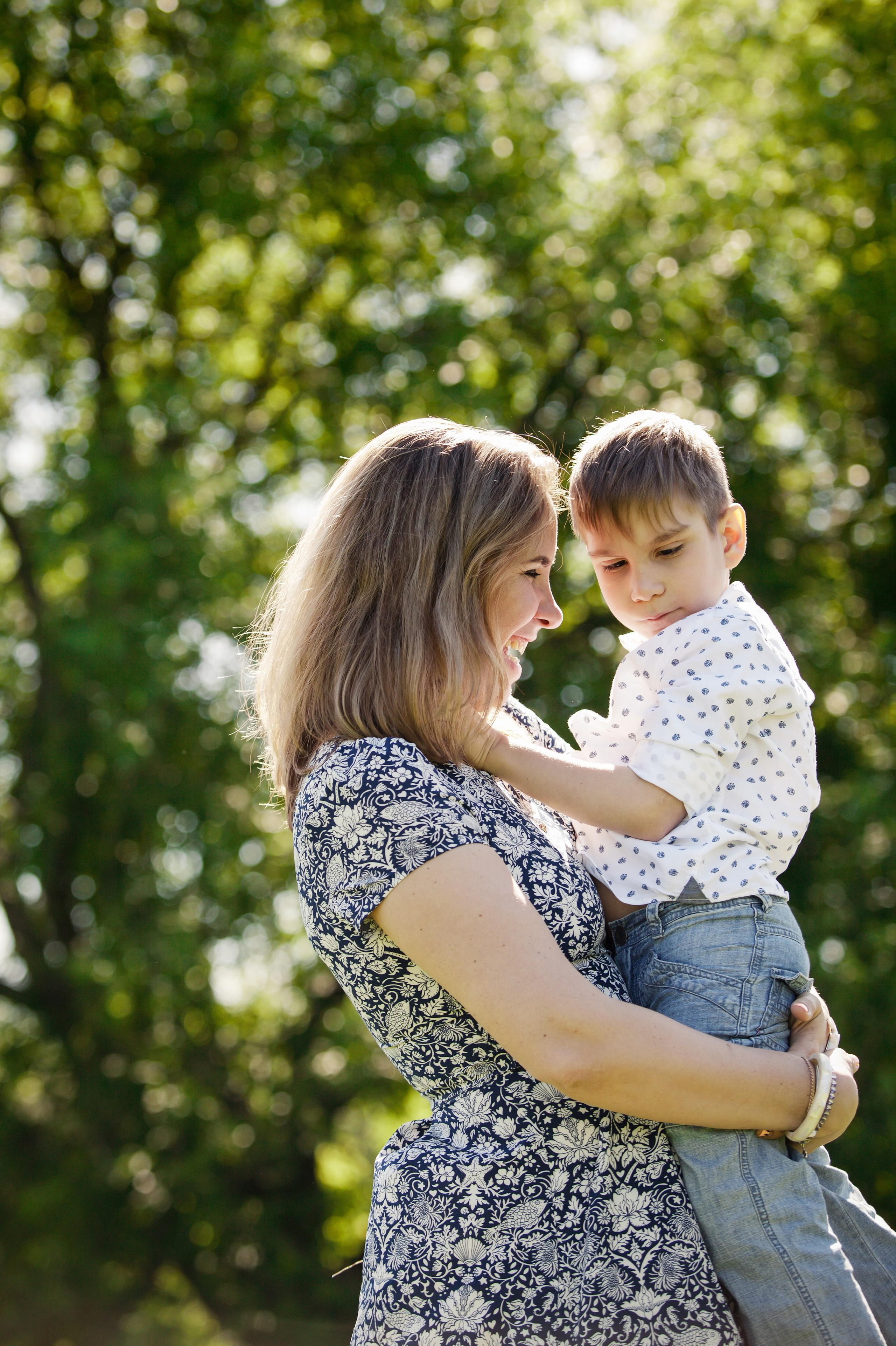 Семейная съемка в парке. Фотографы в Москве Светлана Устинова и Сергей Грачев