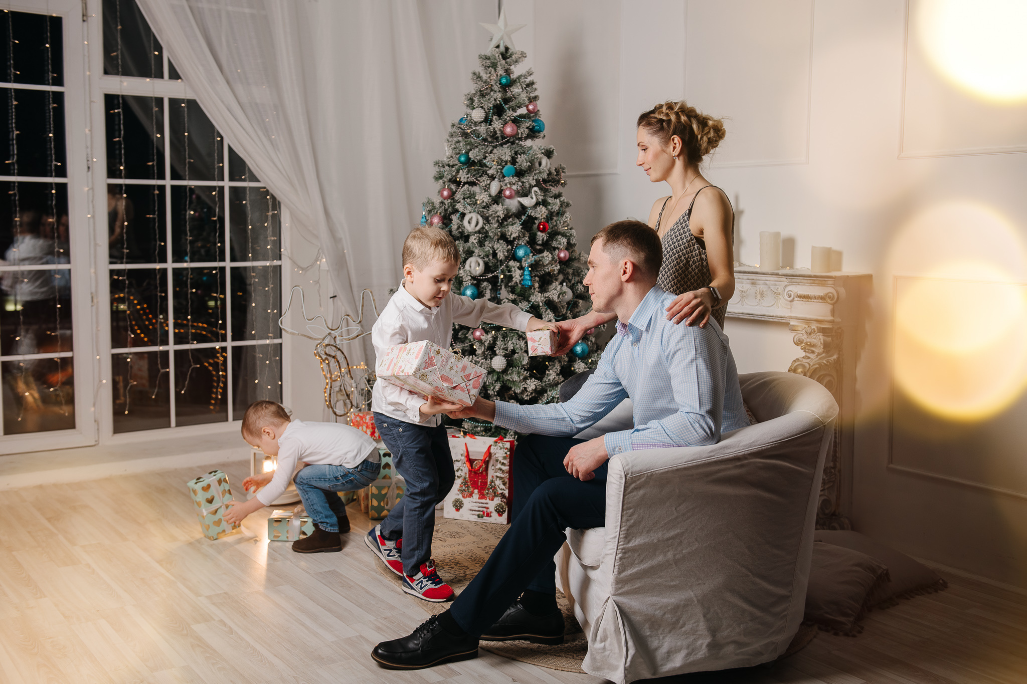 Новогодняя семейная фотосессия. Фотограф Валерия Голубева (Миронова)
