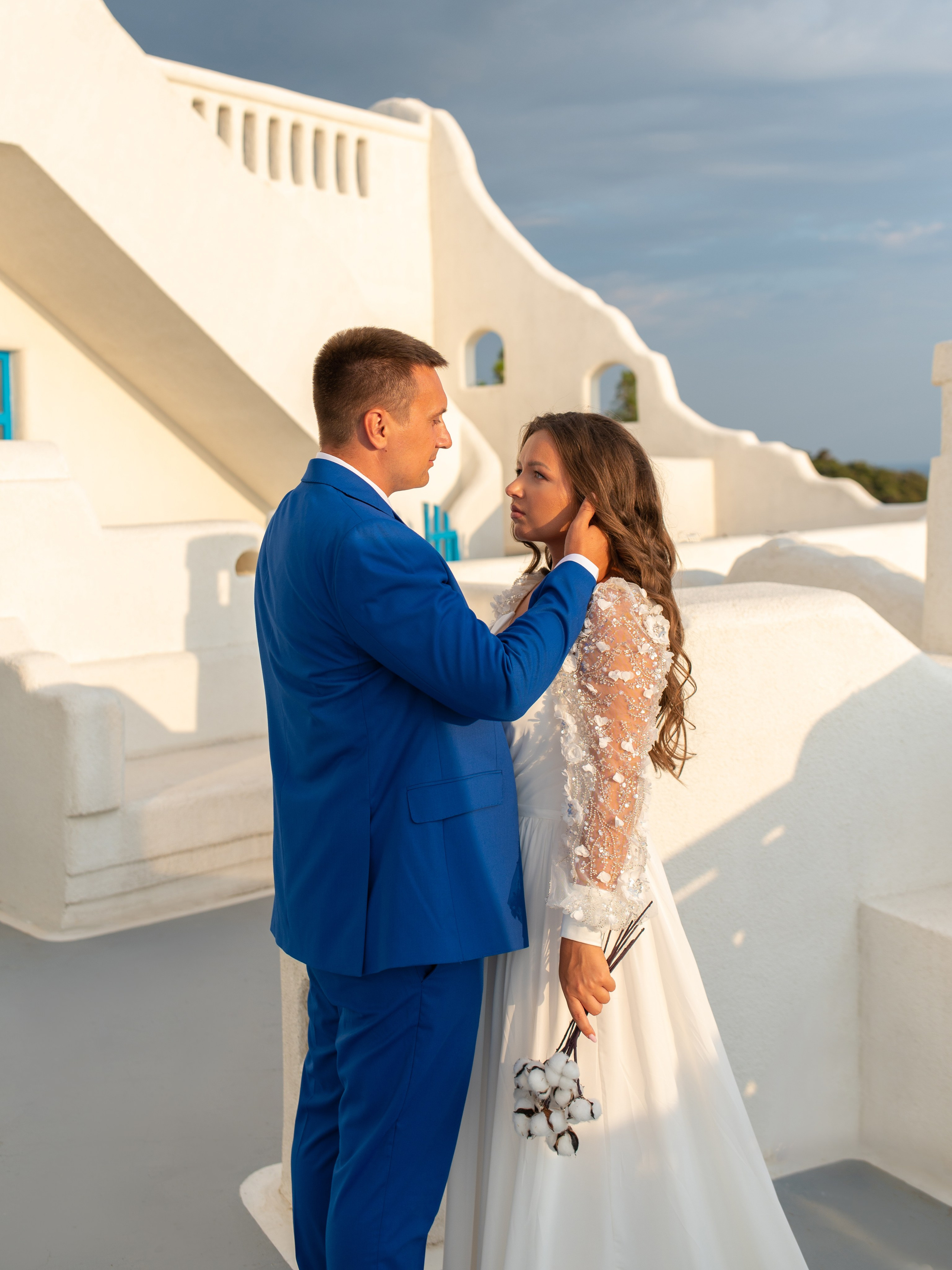 Свадебная фотосессия на Санторини в Крыму