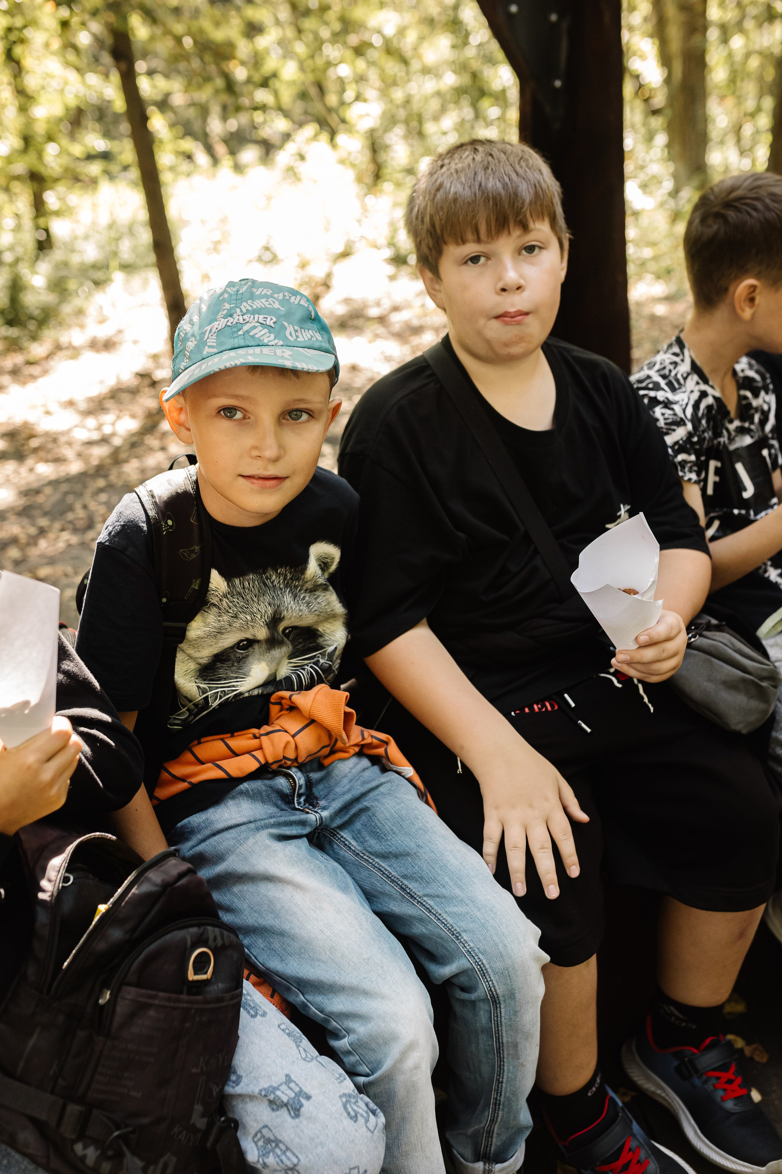 Репортаж школьной прогулки в парке. Семейный и женский фотограф в Москве Надежда Воробьева