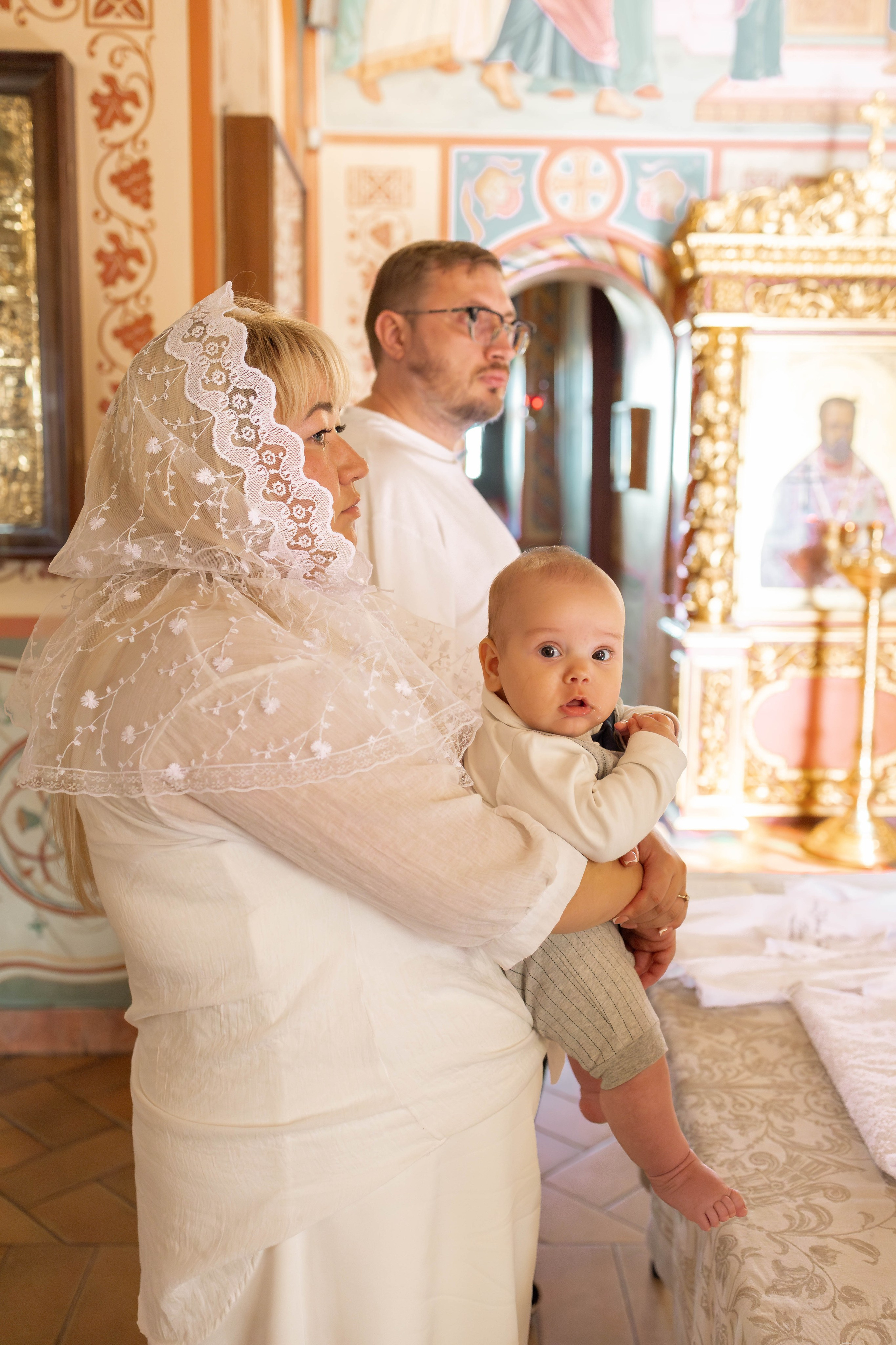 Таинство Крещения Евгения. Фотограф новорождённых Newborn Москва