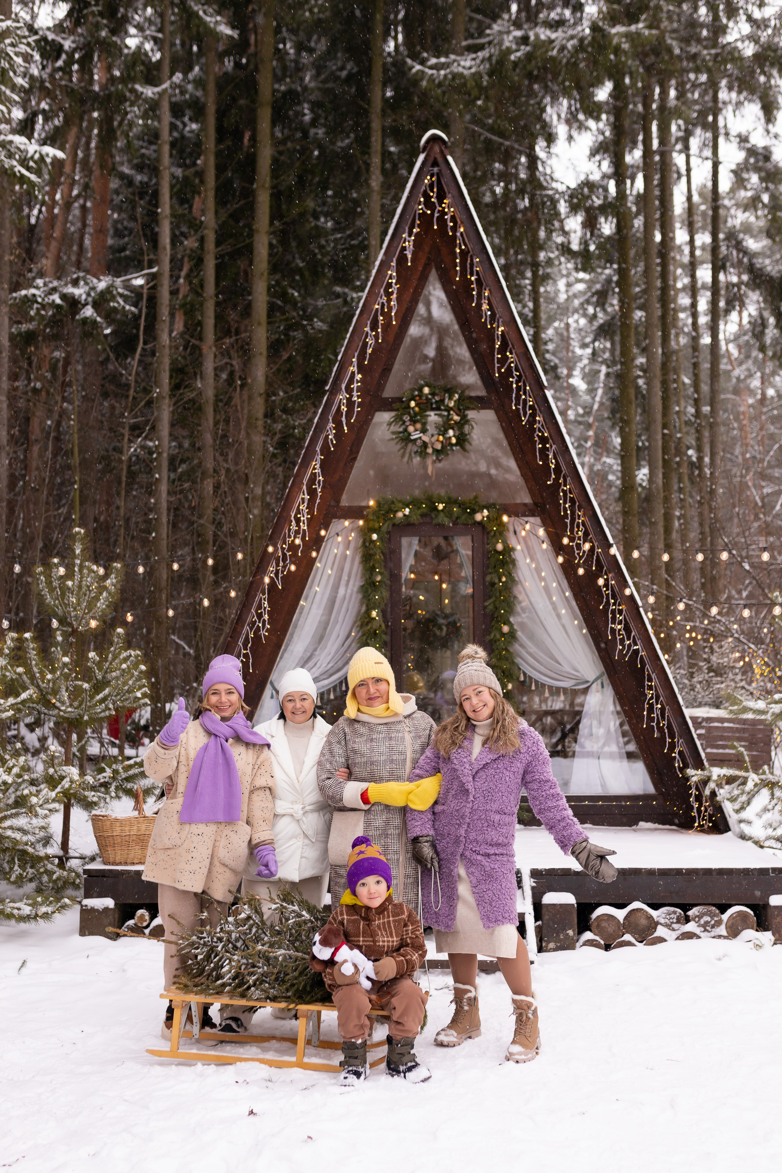 Первый снег в Декабре 2024. Семейный и детский фотограф в городе Подолск МО Крылова Ирина