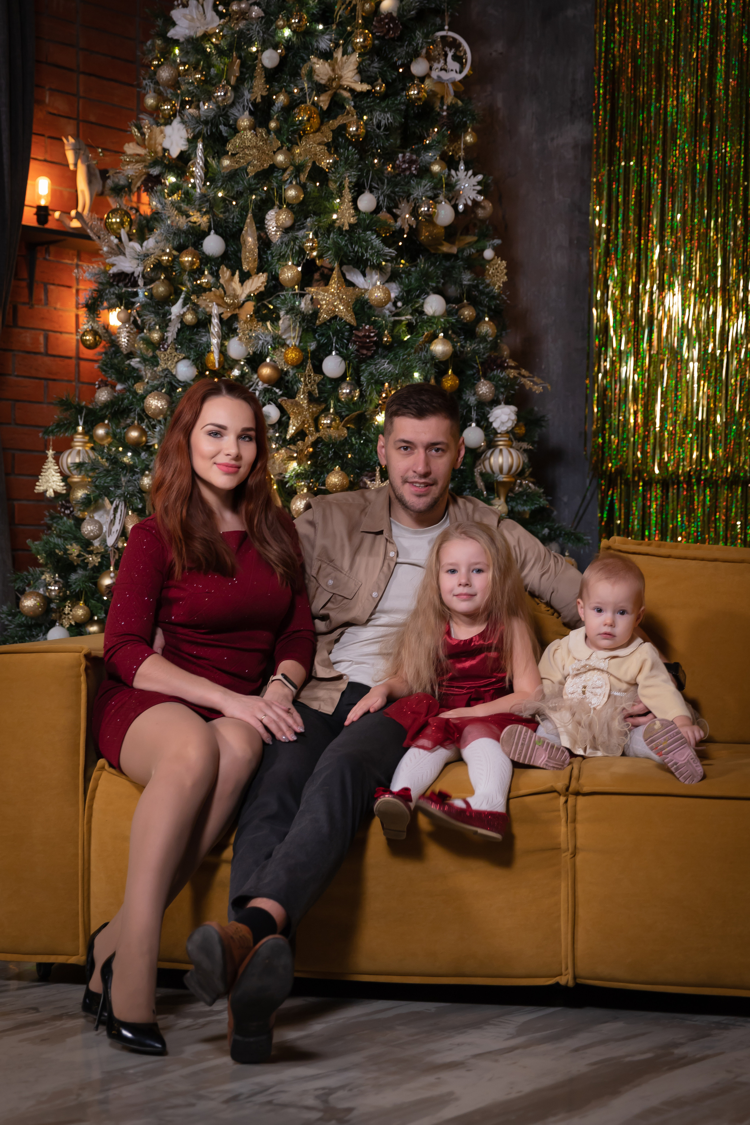 Семейная Новогодняя. Семейный фотограф в Туле Яна Денисова — семейная фотосессия