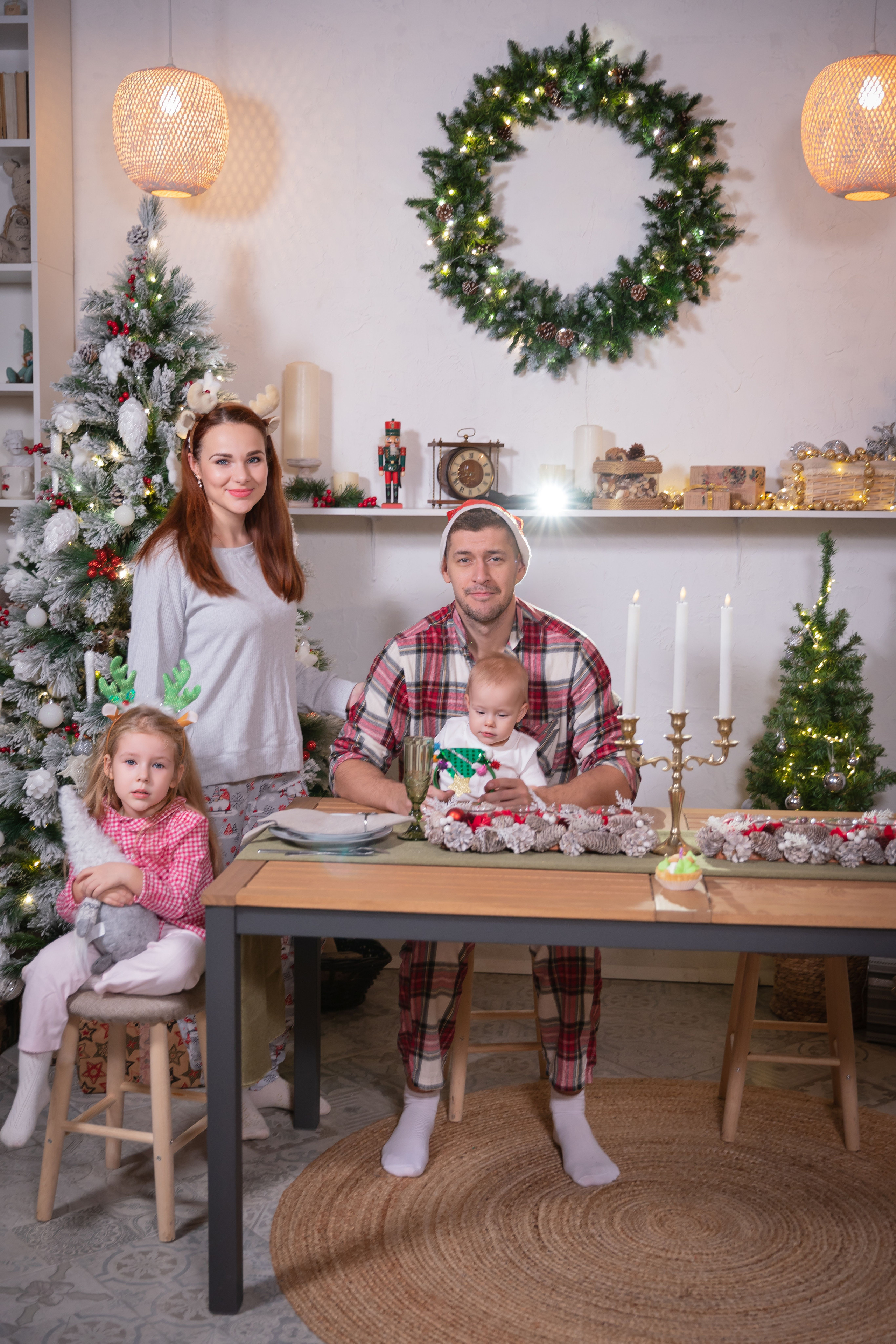 Семейная Новогодняя. Семейный фотограф в Туле Яна Денисова — семейная фотосессия