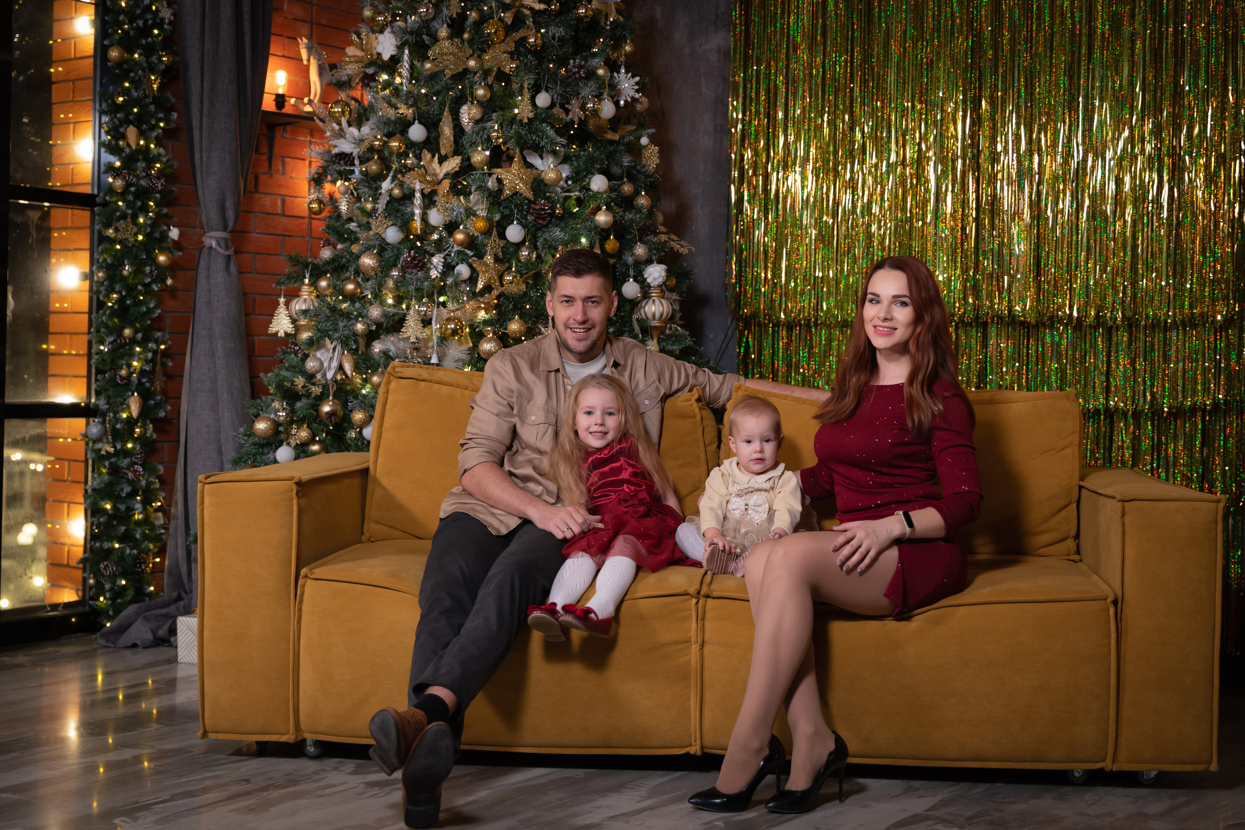 Семейная Новогодняя. Семейный фотограф в Туле Яна Денисова — семейная фотосессия
