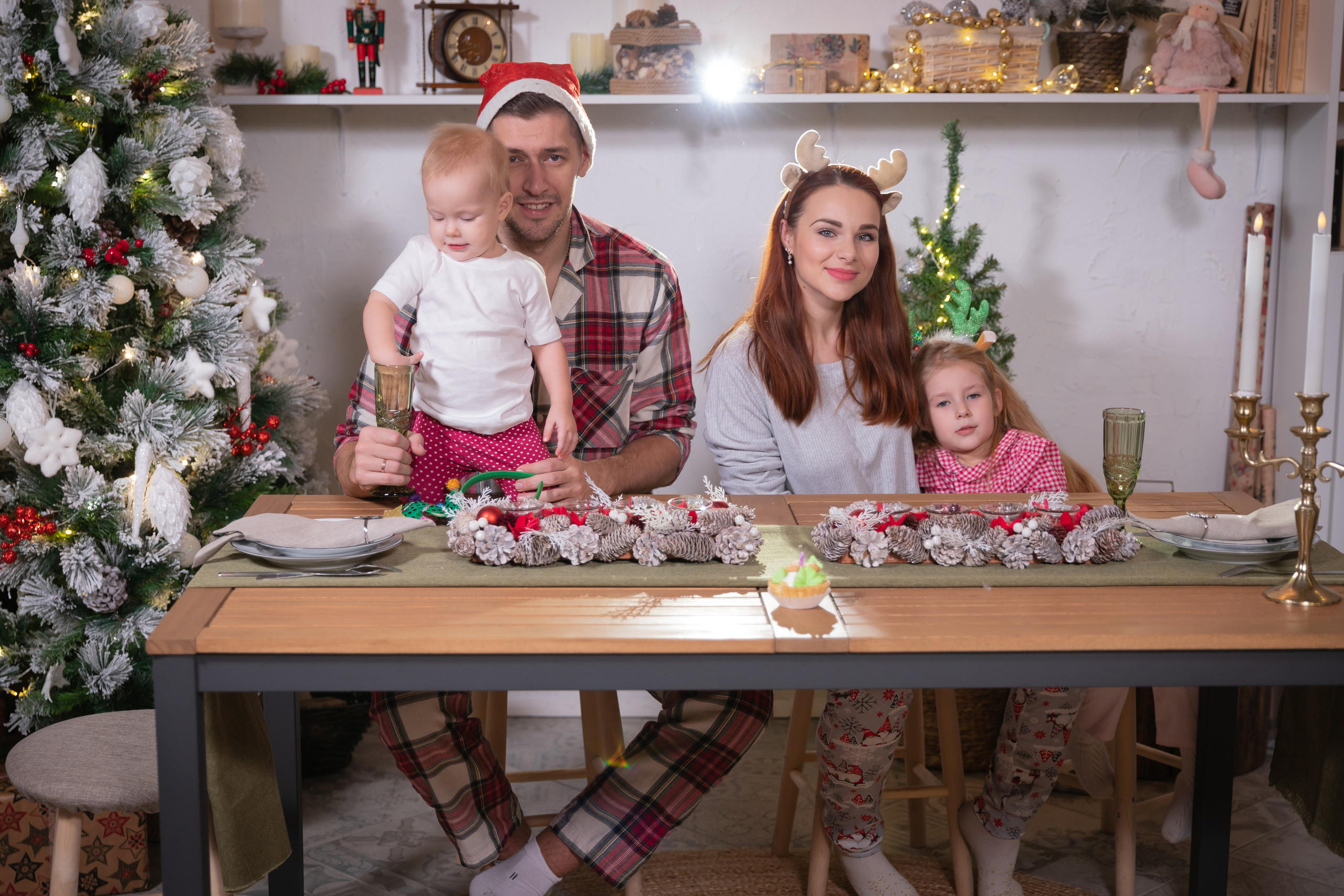 Семейная Новогодняя. Семейный фотограф в Туле Яна Денисова — семейная фотосессия