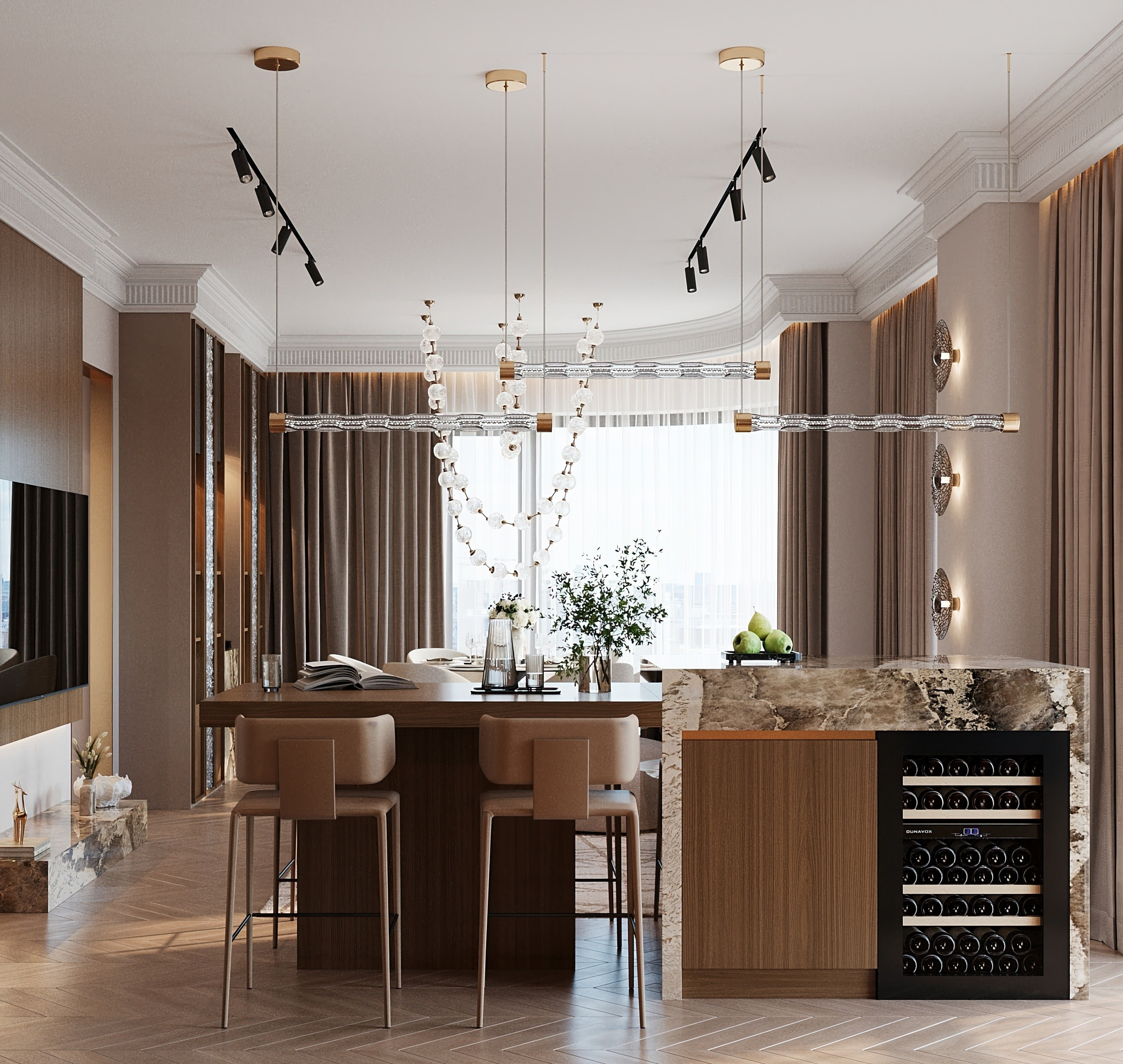 ЖК Павелецкая сити. Дизайн интерьера в Москве