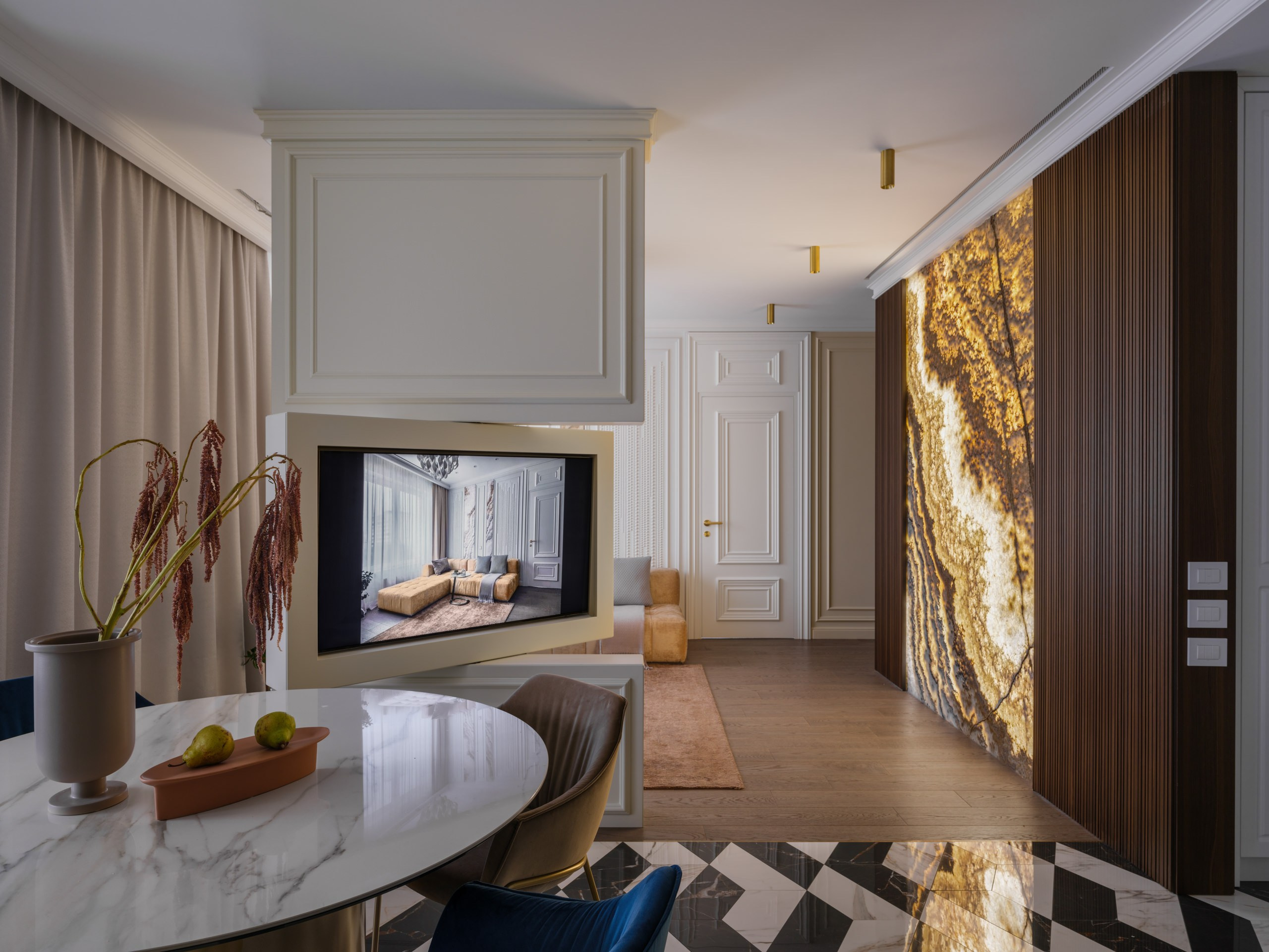 Квартира в ЖК «Александровский сад» по проекту Шевелёвой Юлии. Коваль Илья — Интерьерный и архитектурный фотограф