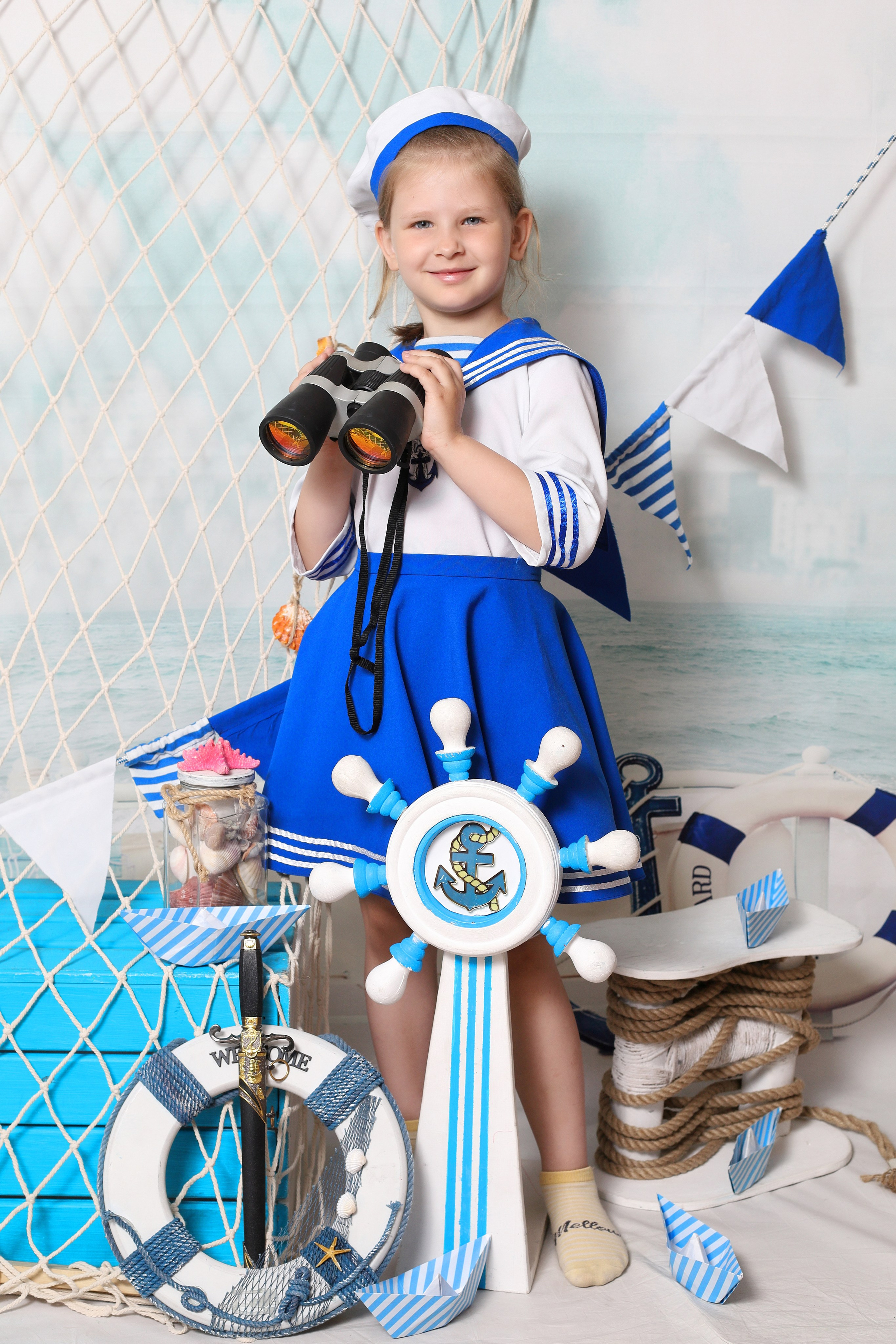 Морячка и моряк. Детская выездная фотостудия