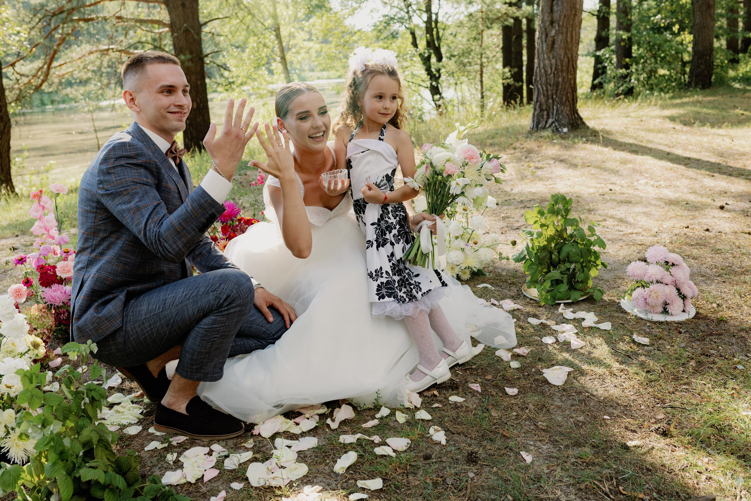 Летняя свадебная фотосессия