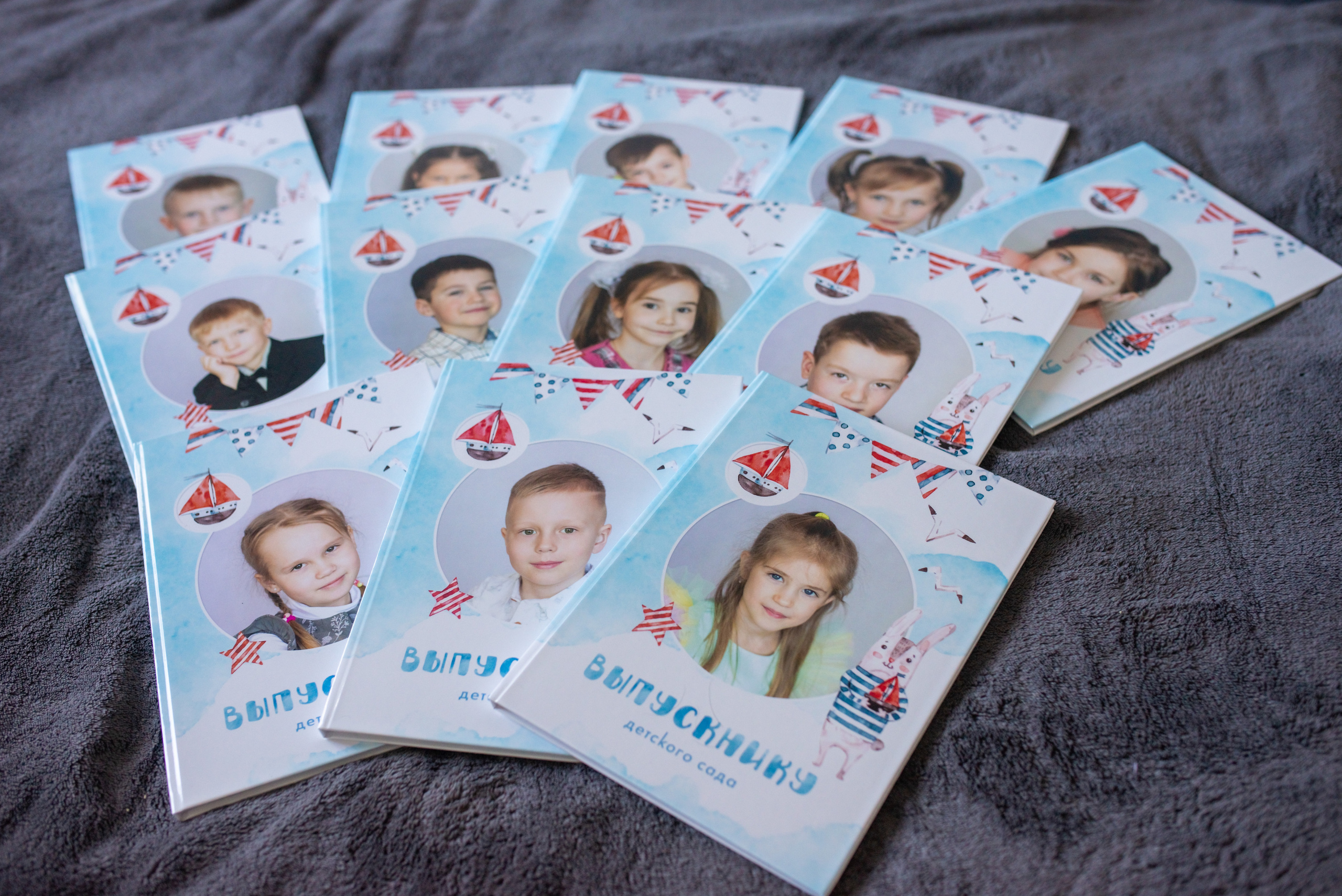 Выпускной альбом для детского сада, размер 20 на 30 см, 6 страниц. Семейный фотограф в Ярославле Екатерина Затеева