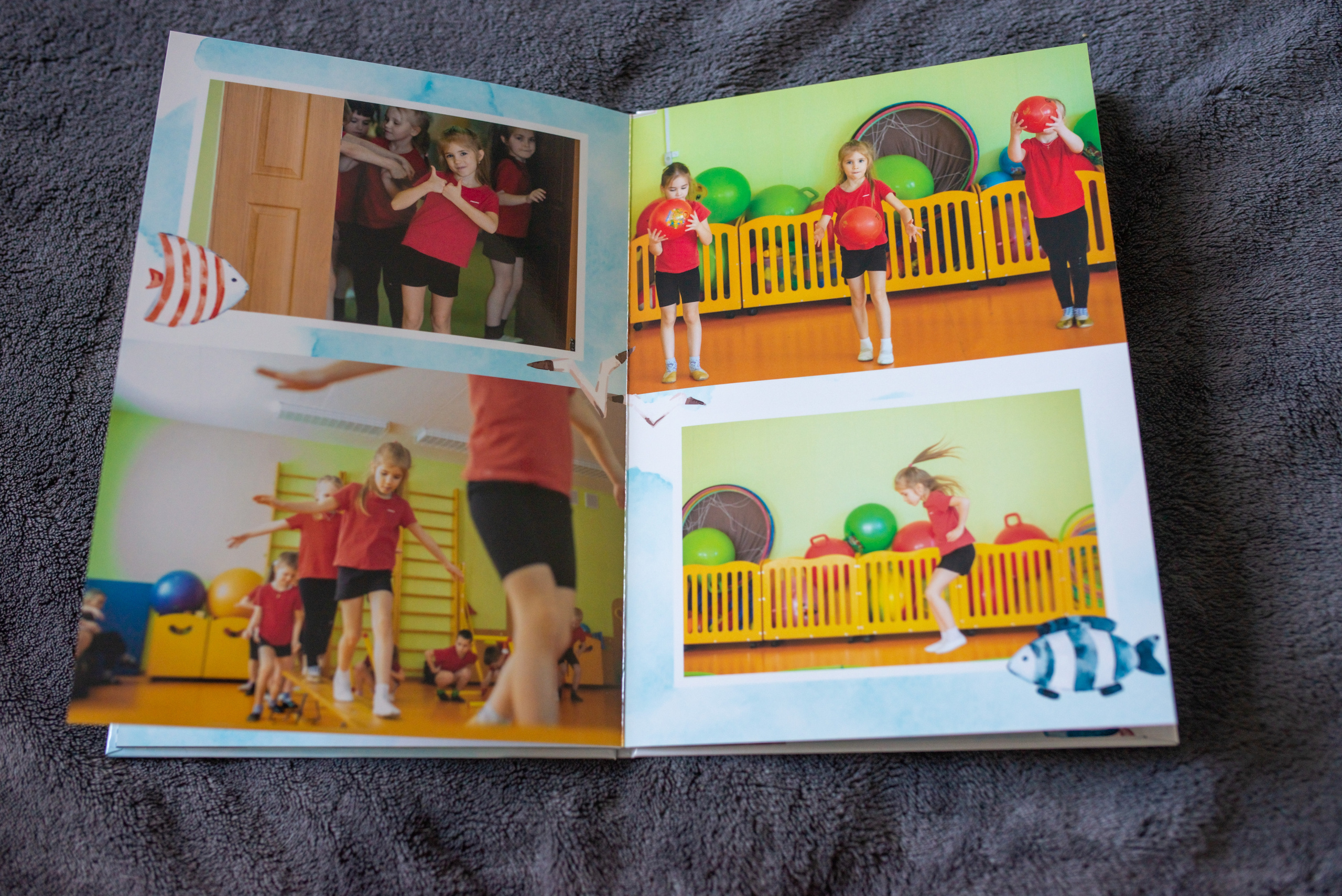 Выпускной альбом для детского сада, размер 20 на 30 см, 6 страниц. Семейный фотограф в Ярославле Екатерина Затеева