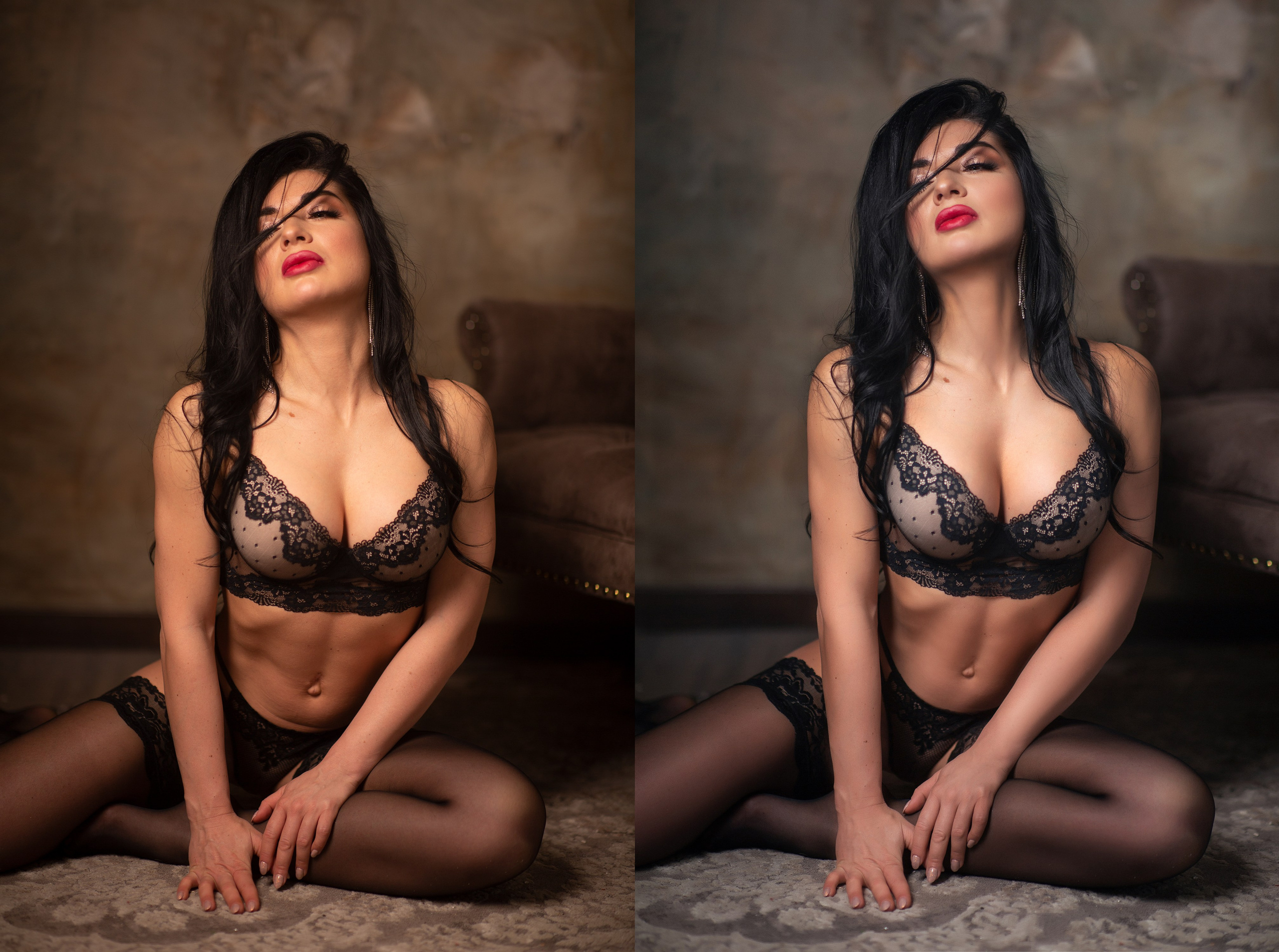 Ретушь до и после. Семейный и женский фотограф в Екатеринбурге Светлана Фиризен