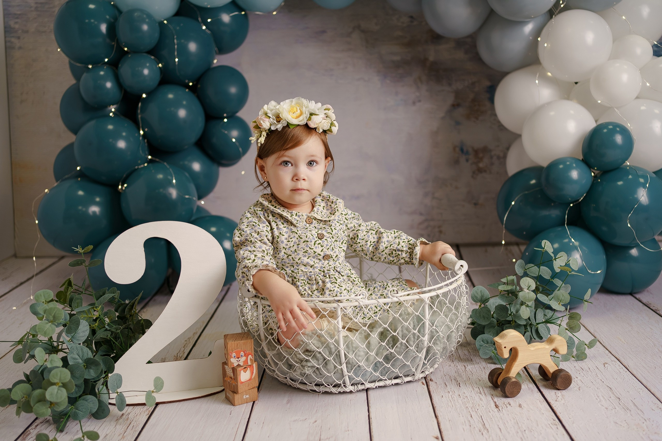 Шары к тарифу «годик эксклюзив». Фотограф новорожденных в г. Павлово Беспалова Екатерина