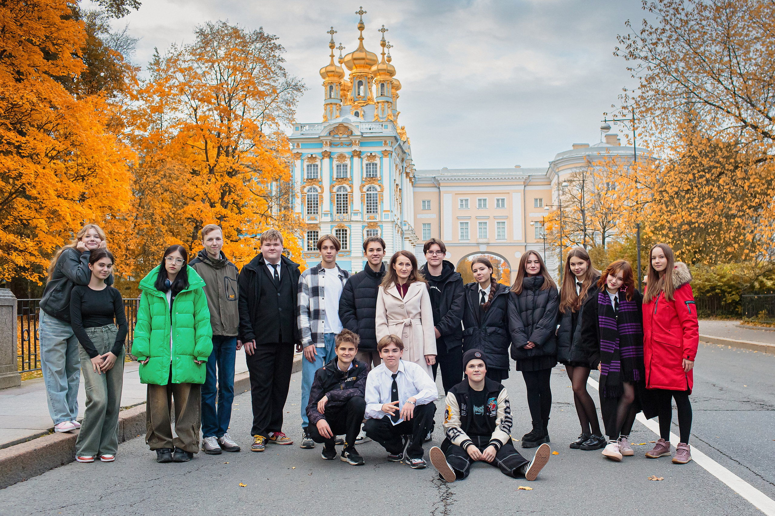 Осень. Старшая школа. Свадебный, семейный, детский фотограф в Санкт-Петербурге