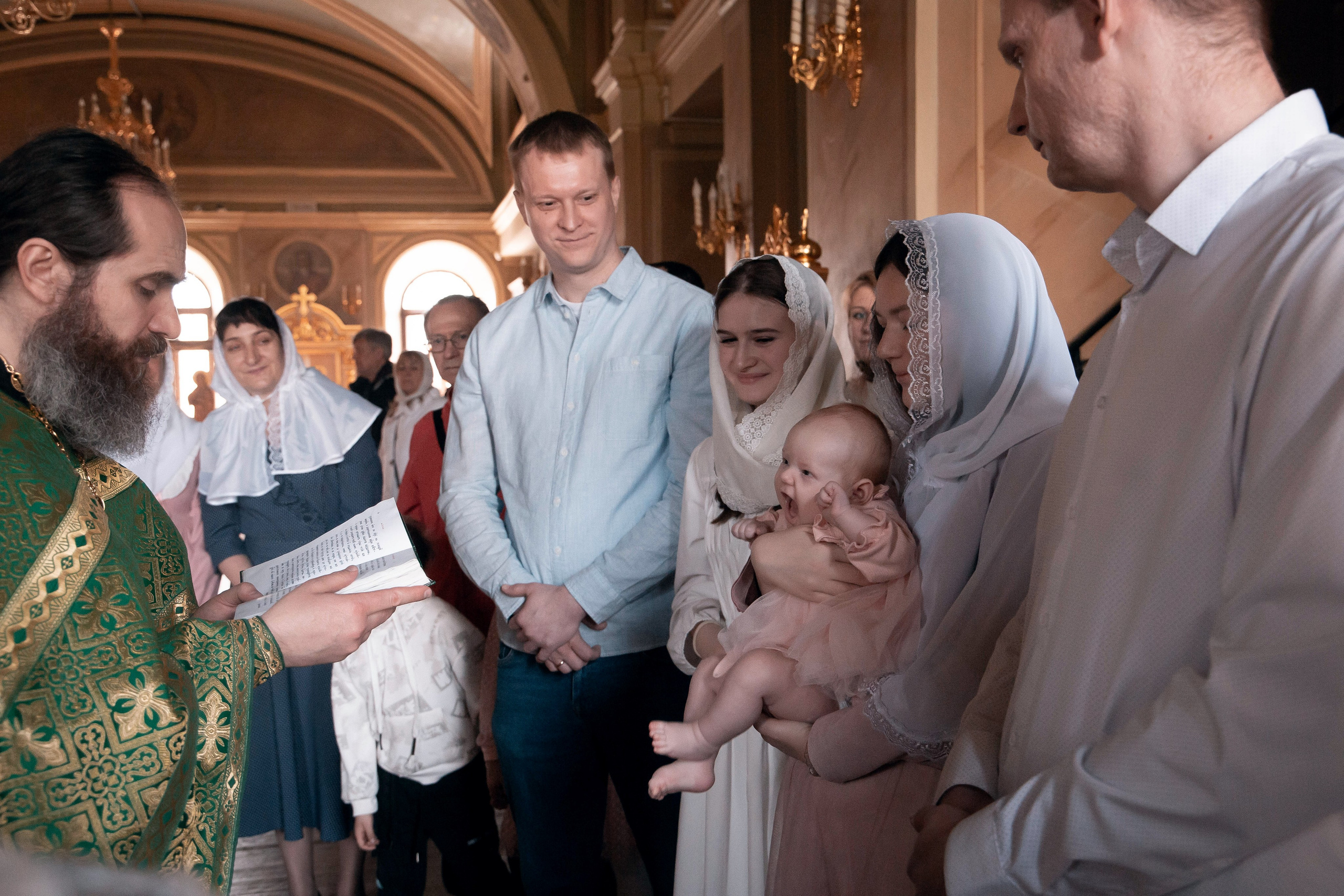 Съёмка крещения