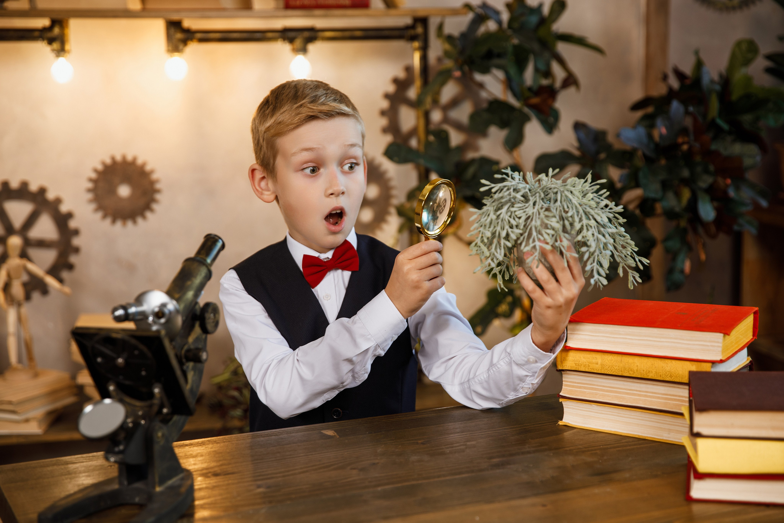 В фотозоне «Исследователь». Выпускные альбомы Евгении Виноградовой г. Липецк