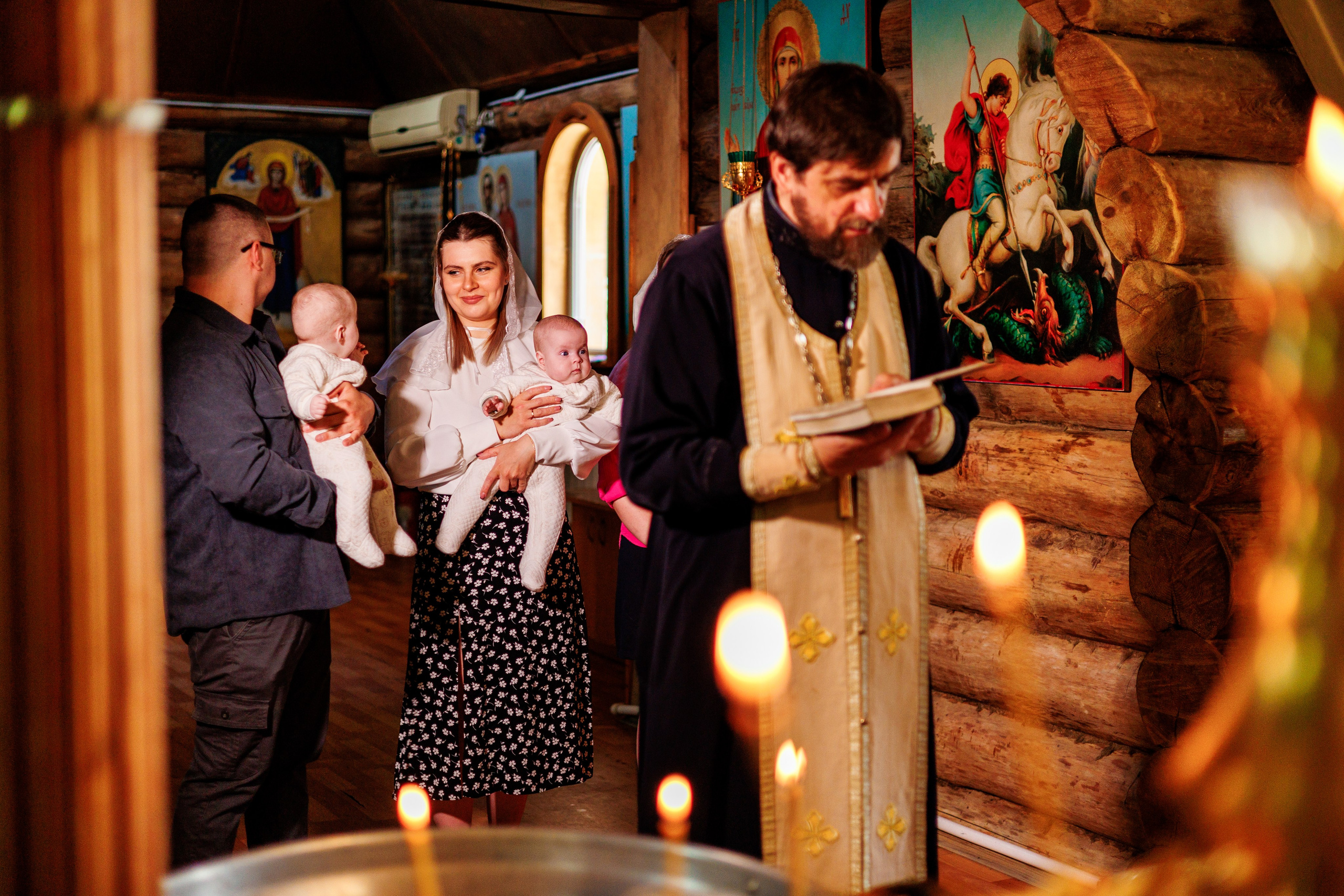 Крещение близняшек. Свадебный и семейный фотограф в Армавире