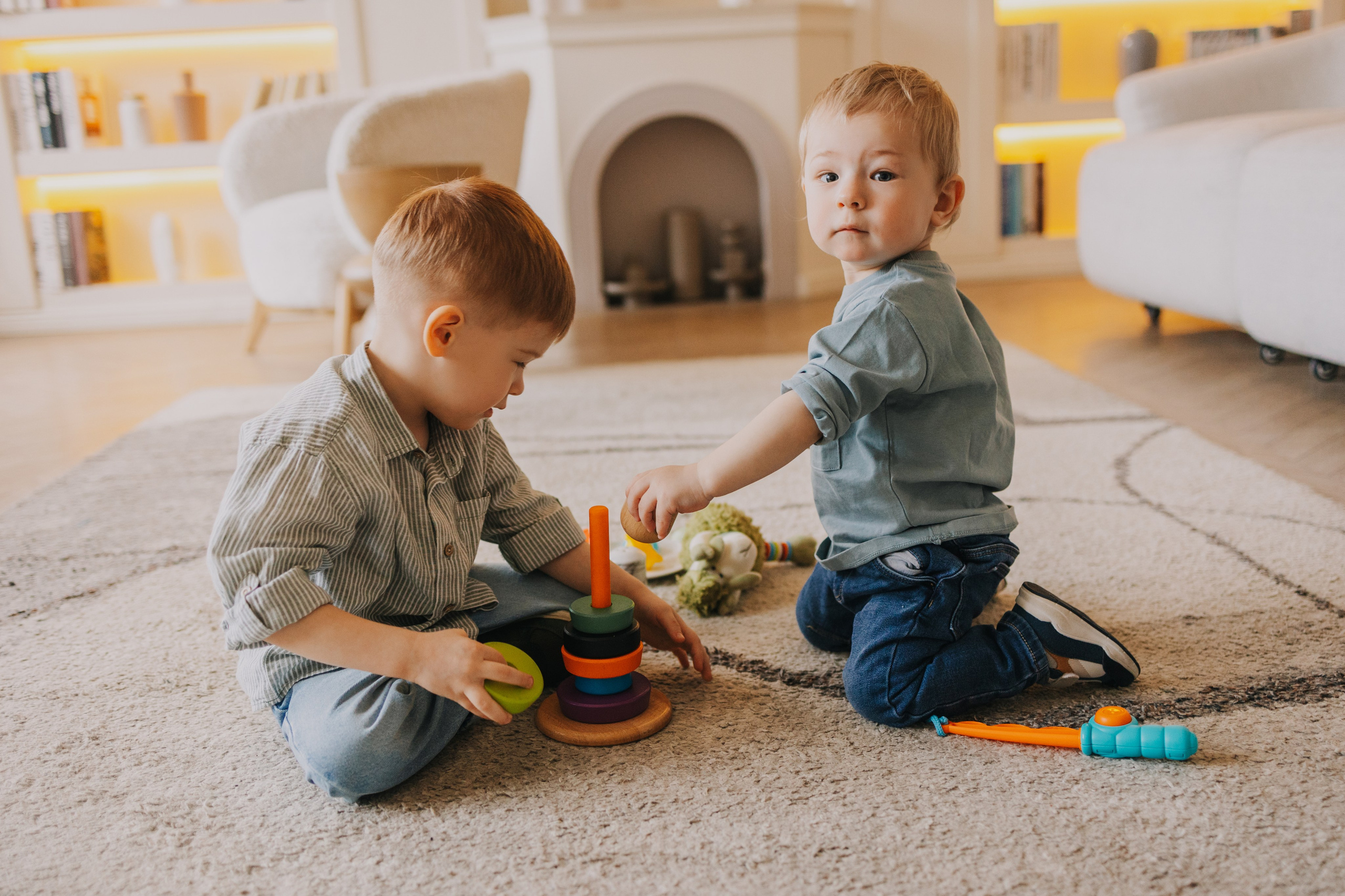 Большая семья. Домашняя фотосессия