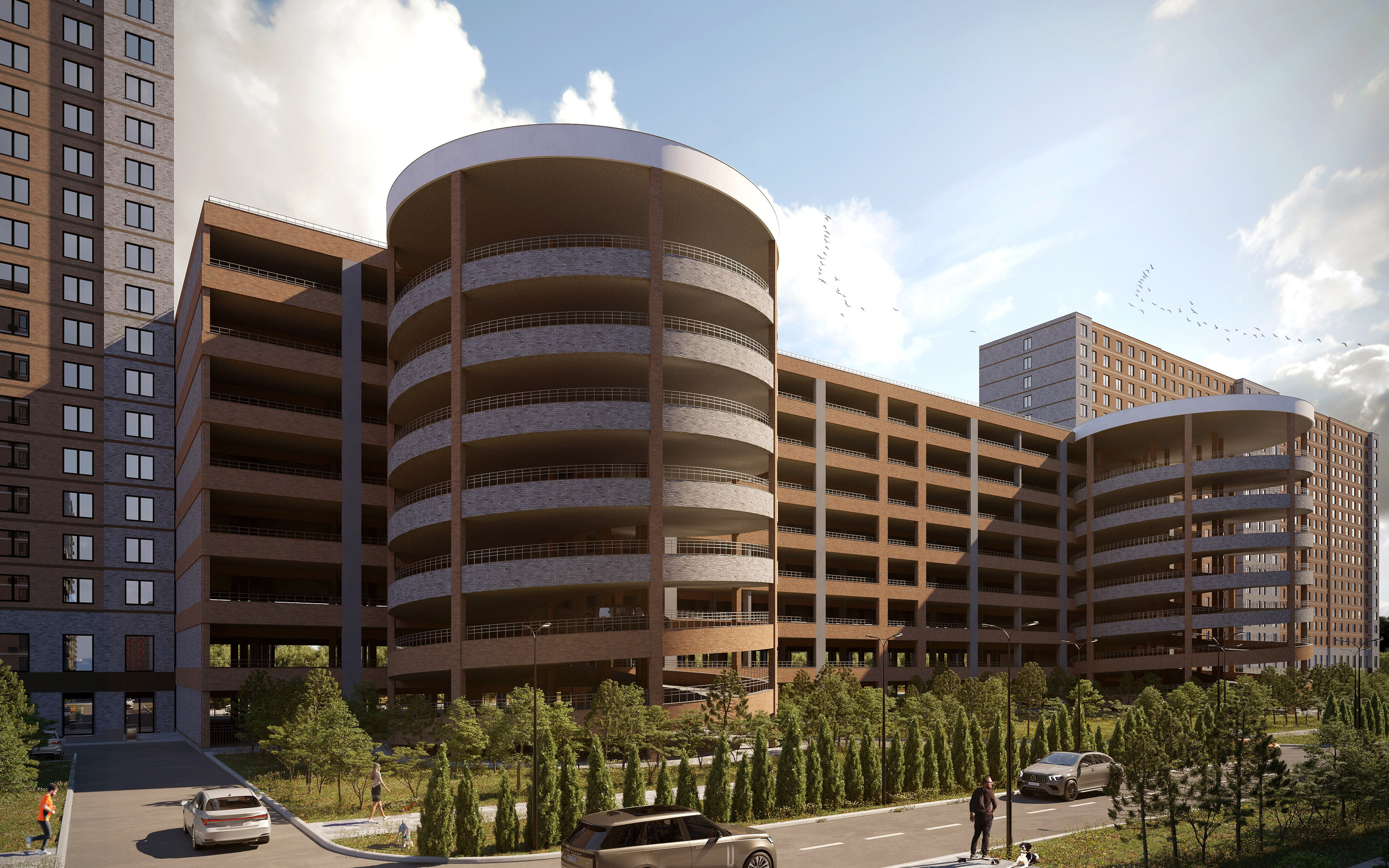 Жилой комплекс в Краснодаре — визуализация современной архитектуры. 3Д Визуализация Интерьера и Архитектуры