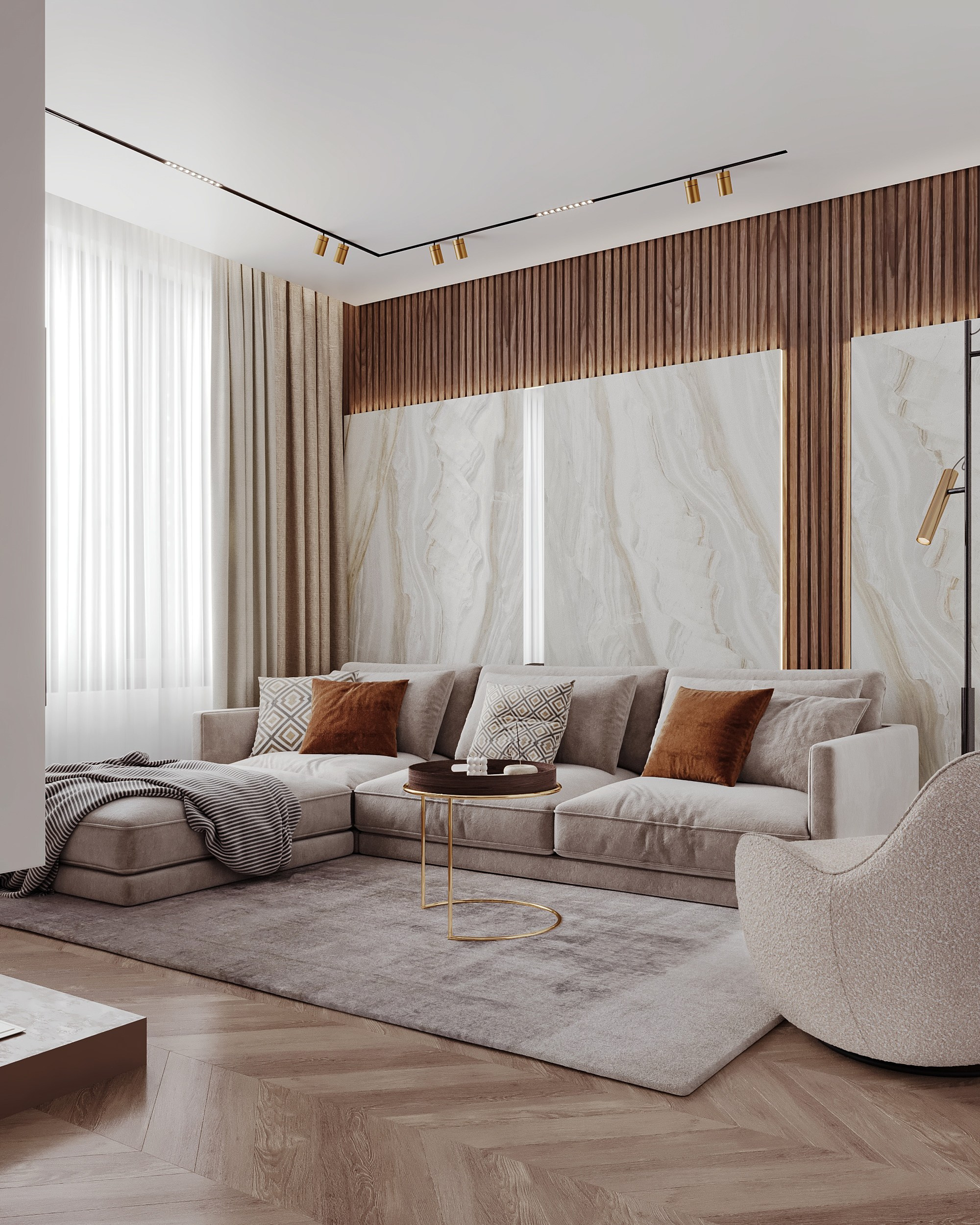 ЖК Хендлайнер 103 м². 3Д-Визуализация Наталья Макогонова