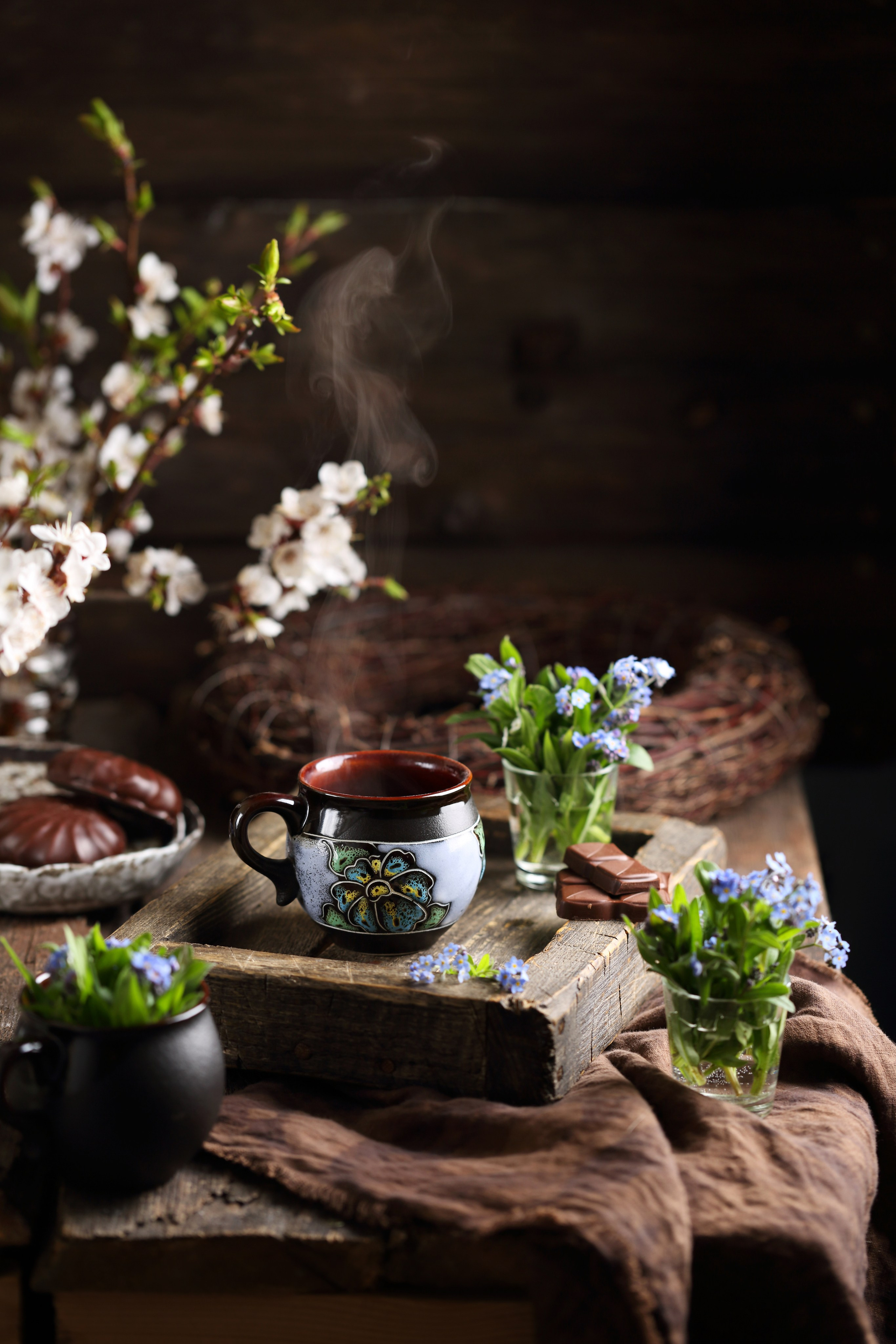 Посуда для чая и кофе. Фуд-фотограф Оксана Голева