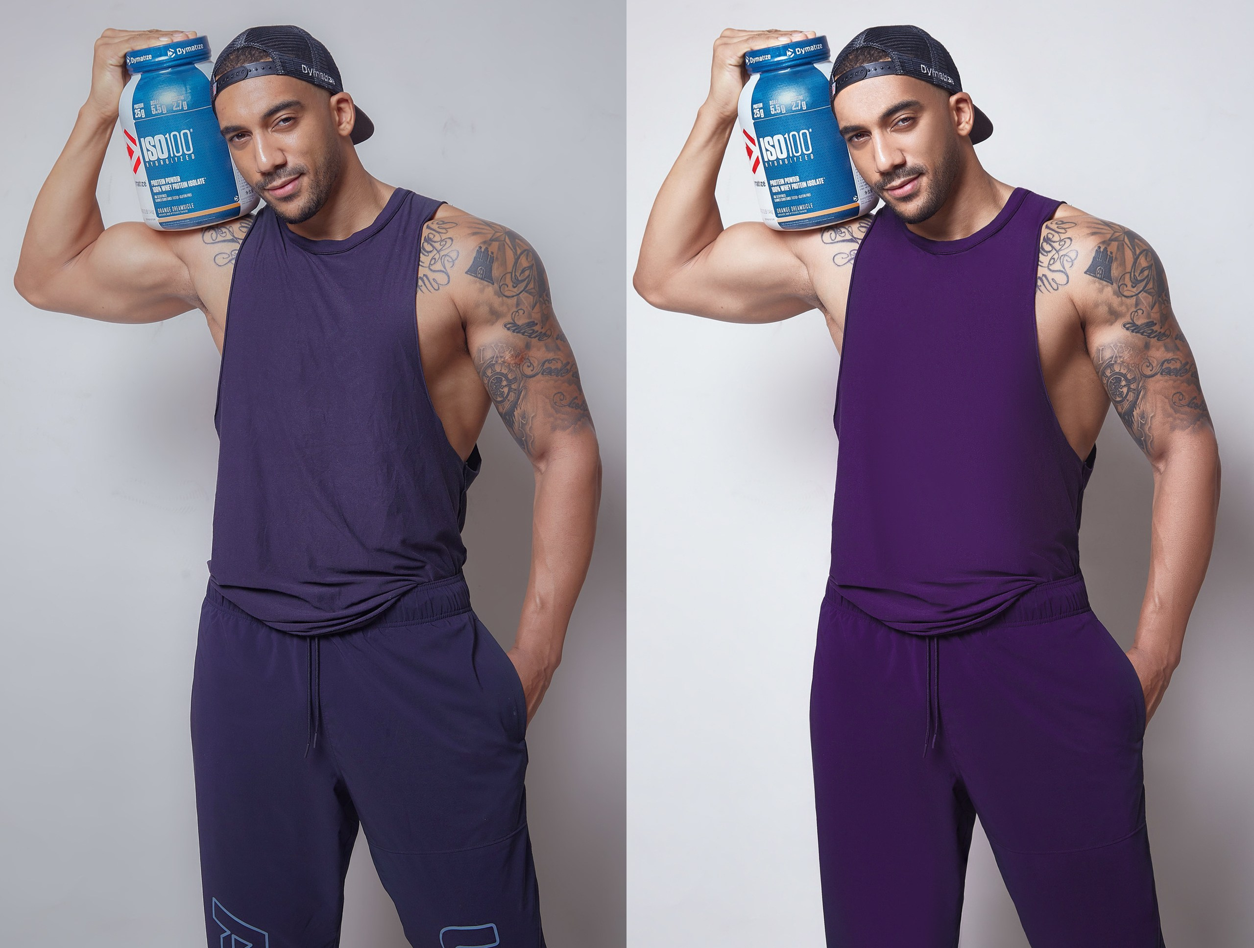 Для рекламы спортивной одежды и питания