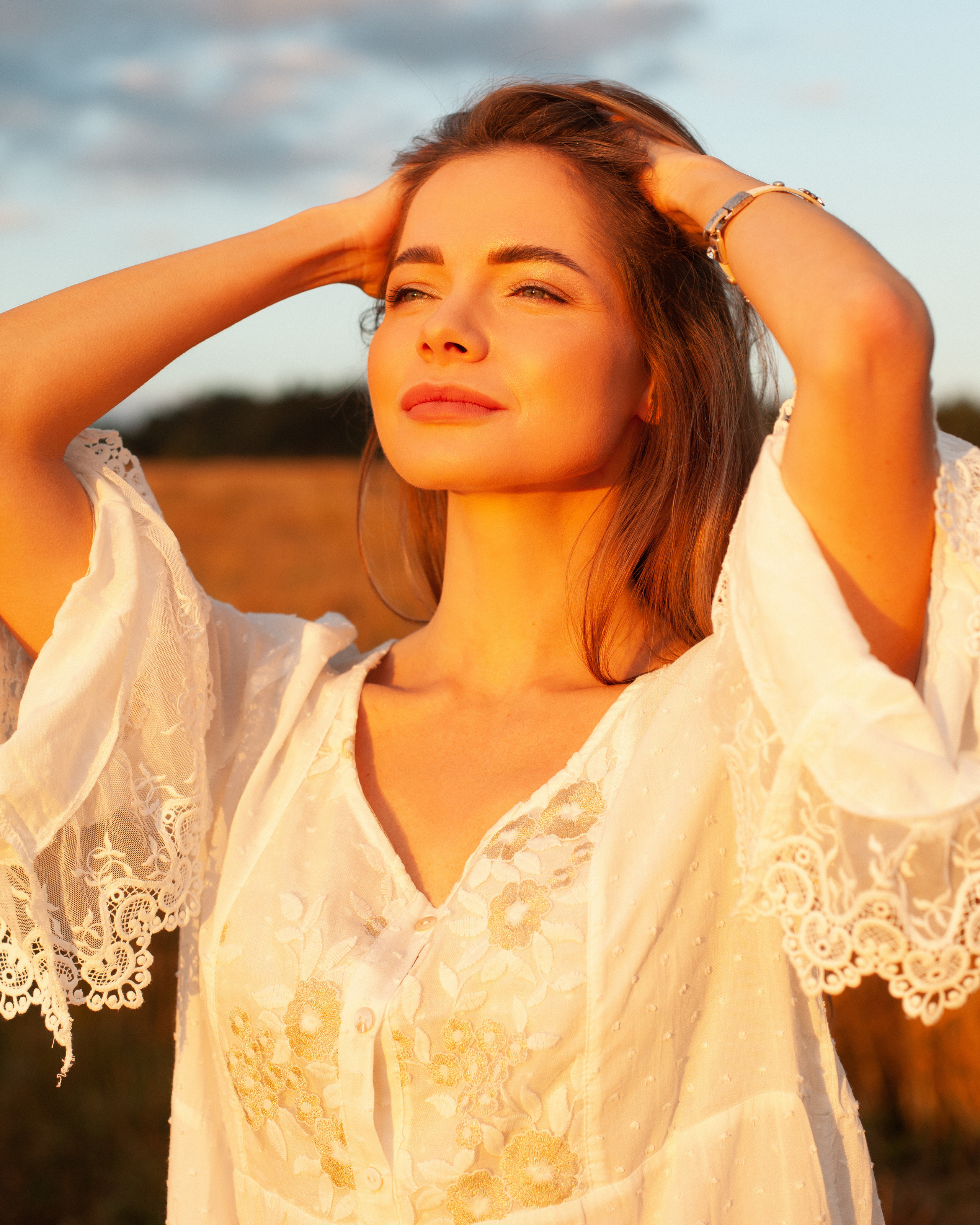 Съемка в пшеничном поле. Контент фотограф в Москве и области Елена Кулакова