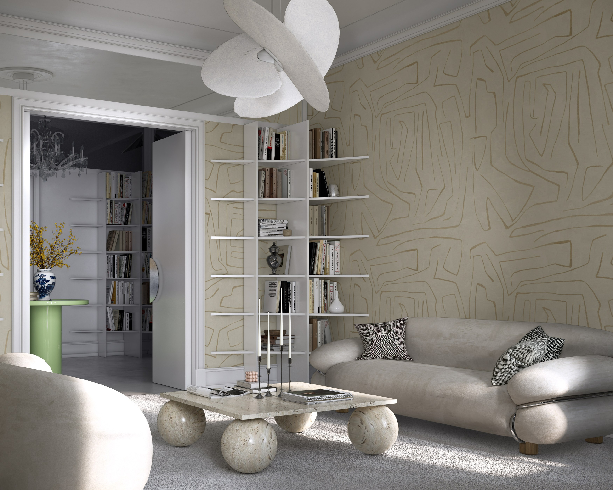 Квартира для деятелей искусств в Санкт-Петербурге, 2023 год, 98 м.кв. BYPRITCHINA | студия дизайна интерьера г. Москва