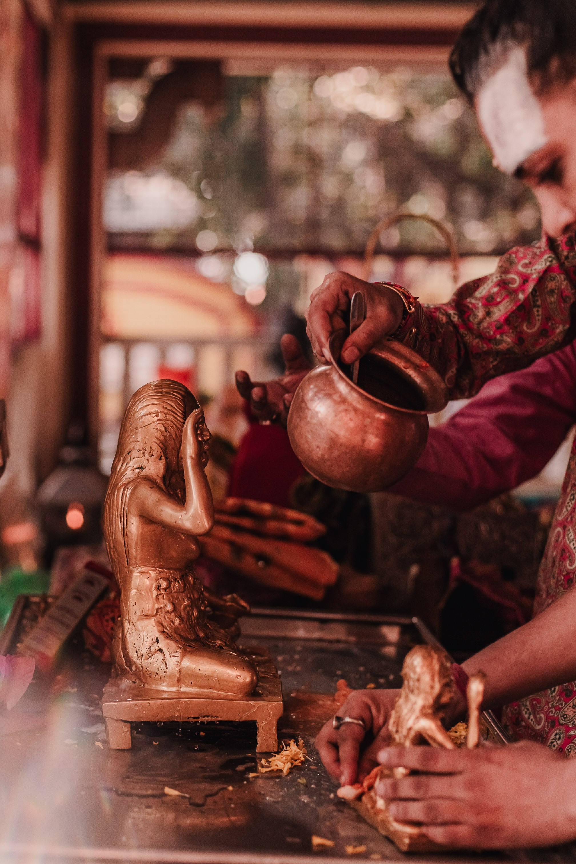 Lakshmi pooja in India. Mariam Bagdasaryan