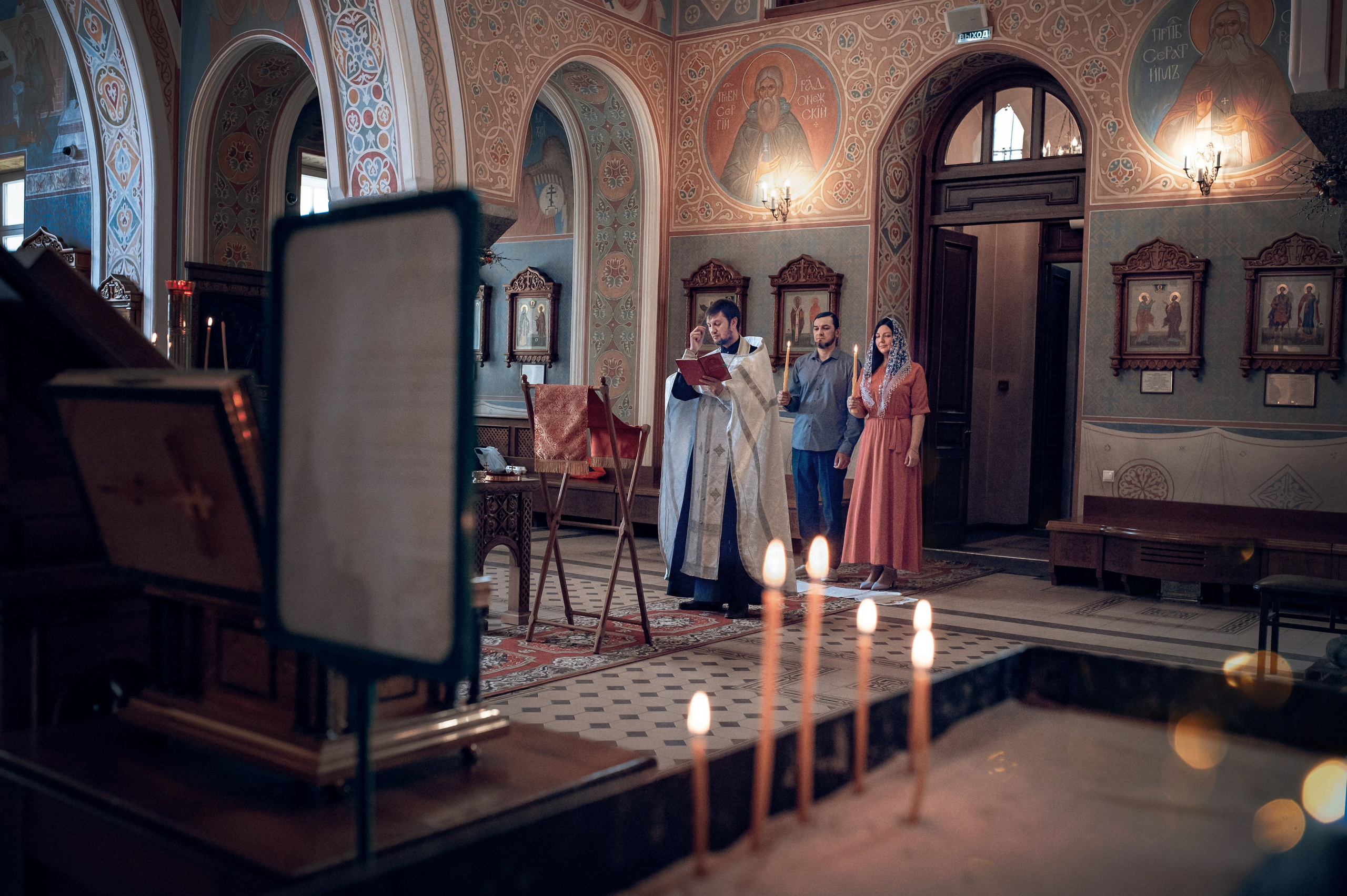 Съемка таинства венчания. Фотографы крещения/венчания  Красноярск Татьяна и Вячеслав Переваловы