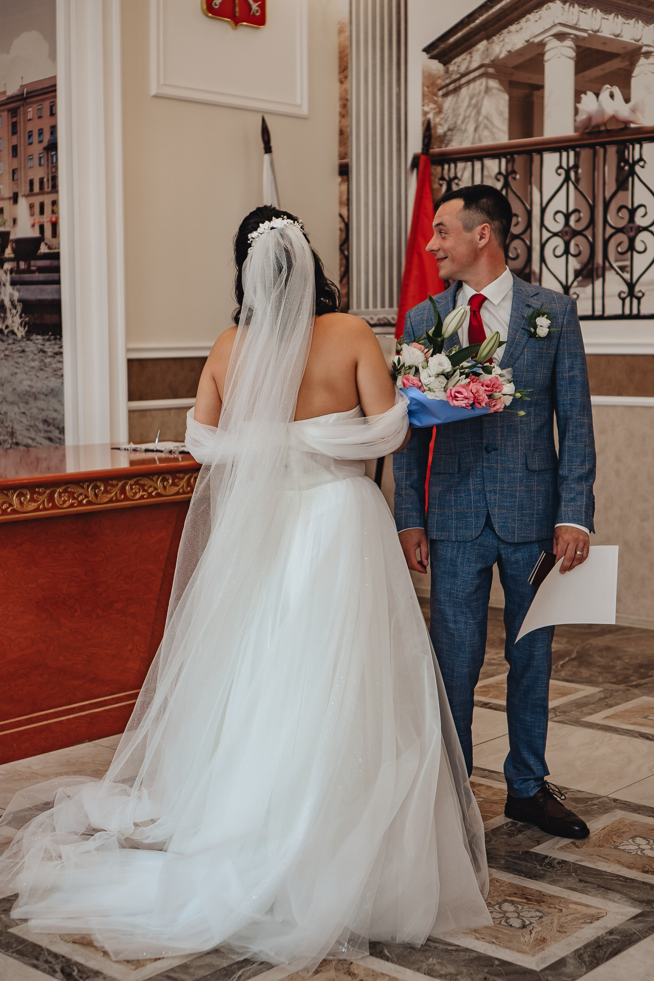 СВАДЕБНАЯ СЬЕМКА В ЗАГСЕ НА МОСКОВСКОМ ПРОСПЕКТЕ. Профессиональный фотограф, Санкт-Петербург — Виктория Богомолова