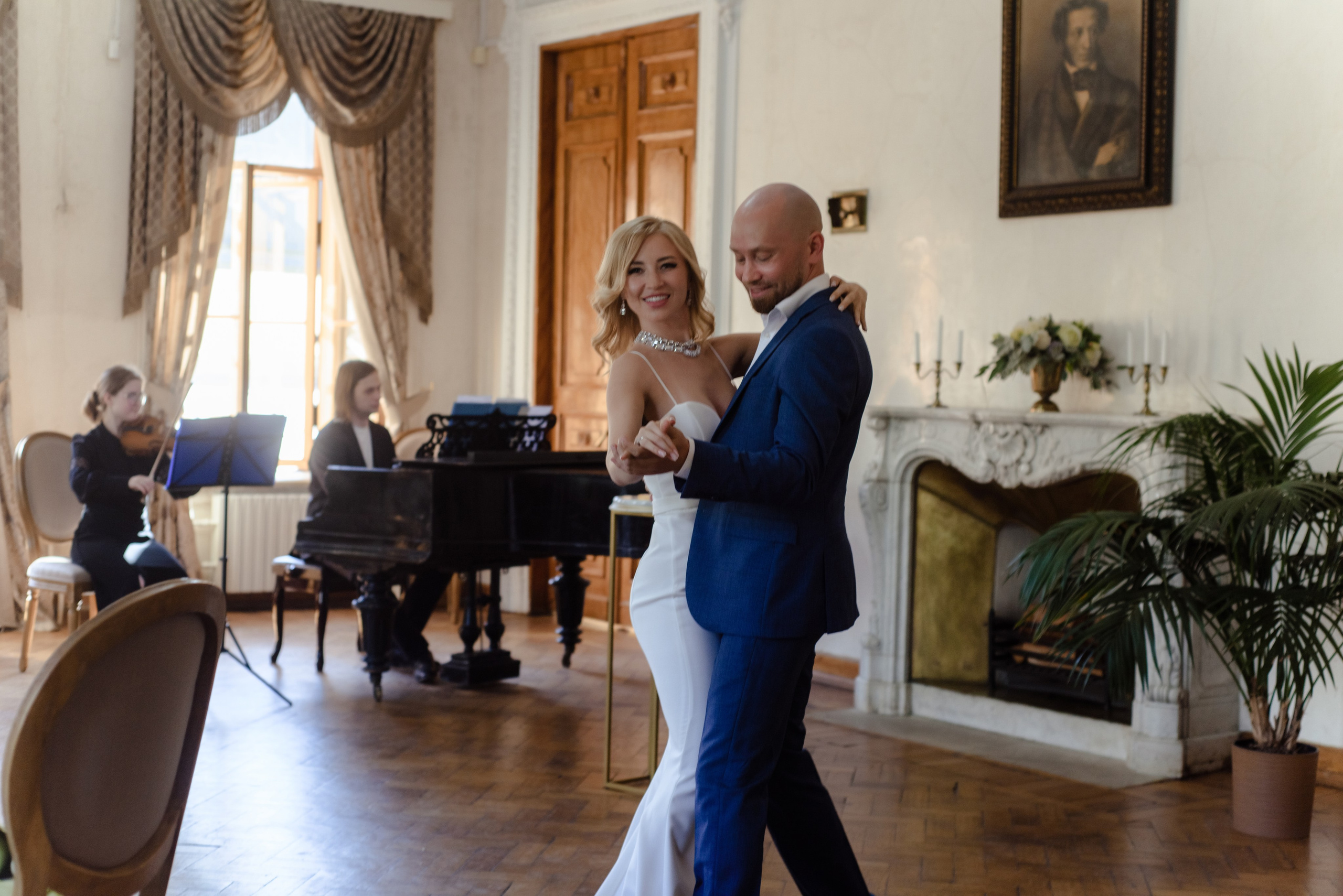 Свадьба в библиотеке Пушкина. Фотограф Диана Вальтер