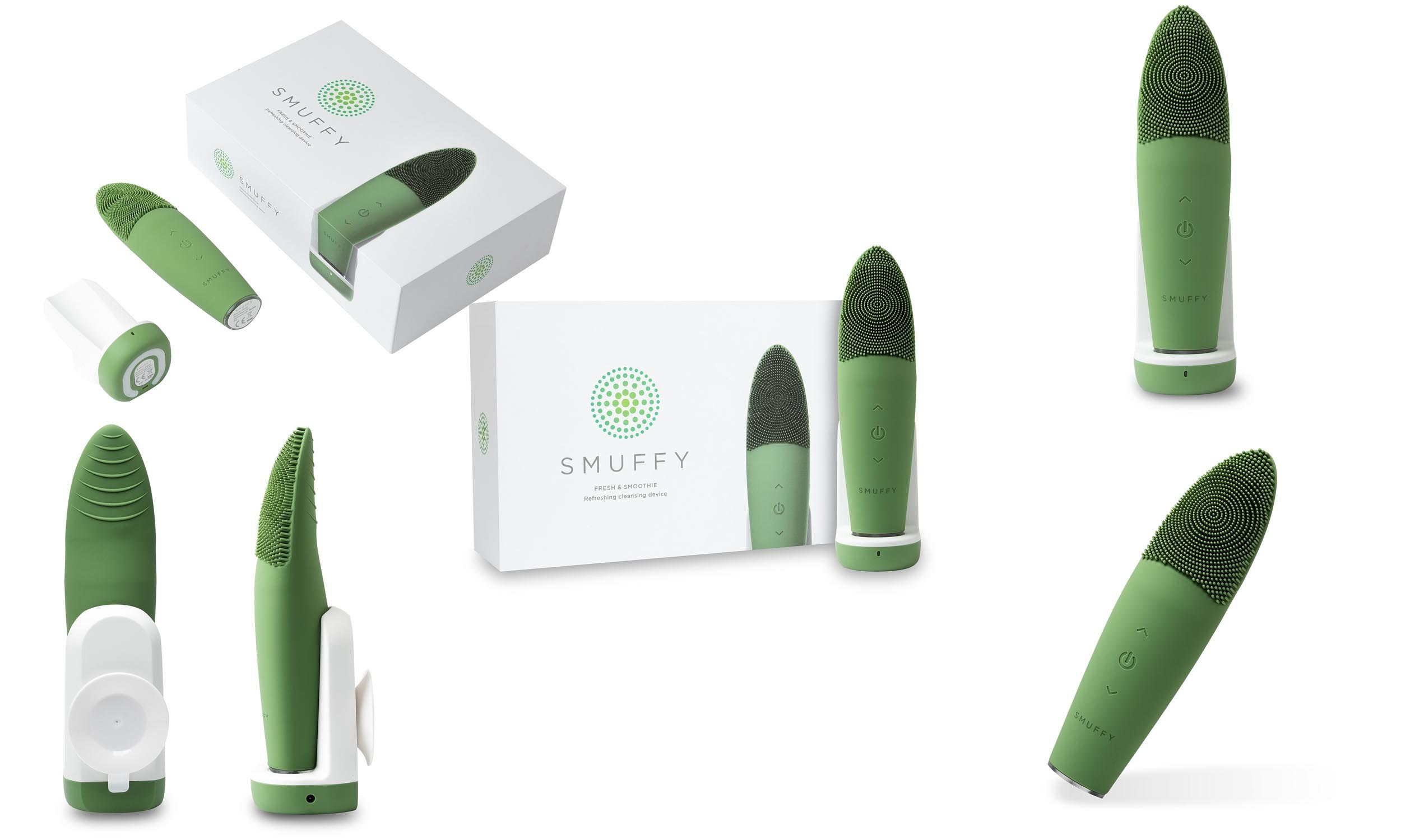Массажер для лица SMUFFY на белом фоне