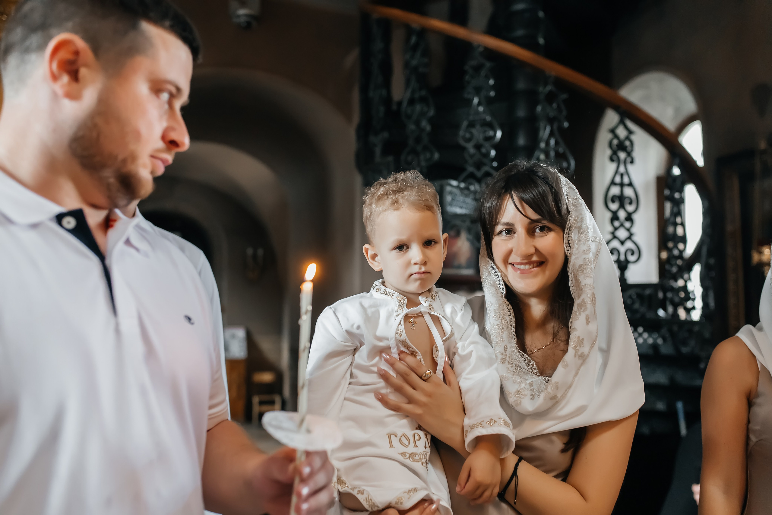 Крещение Гордея в Храме Уара в Вешках. Фотограф на крещение и венчание Москва  Надежда Баланина