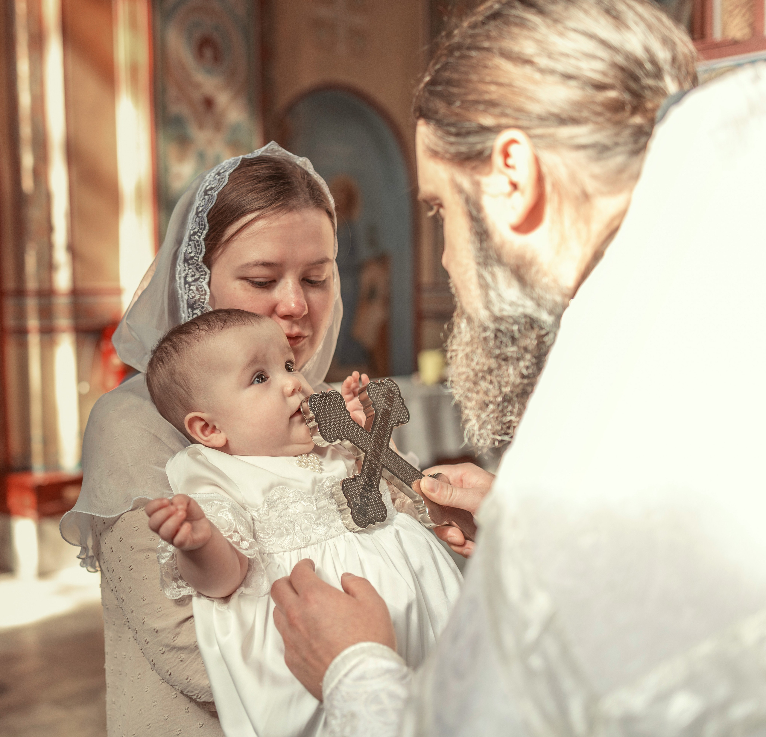Таинство Крещение Евсевии. ТОП Фотограф на Крещение и Венчание Железногорск Алексей Мещеряков