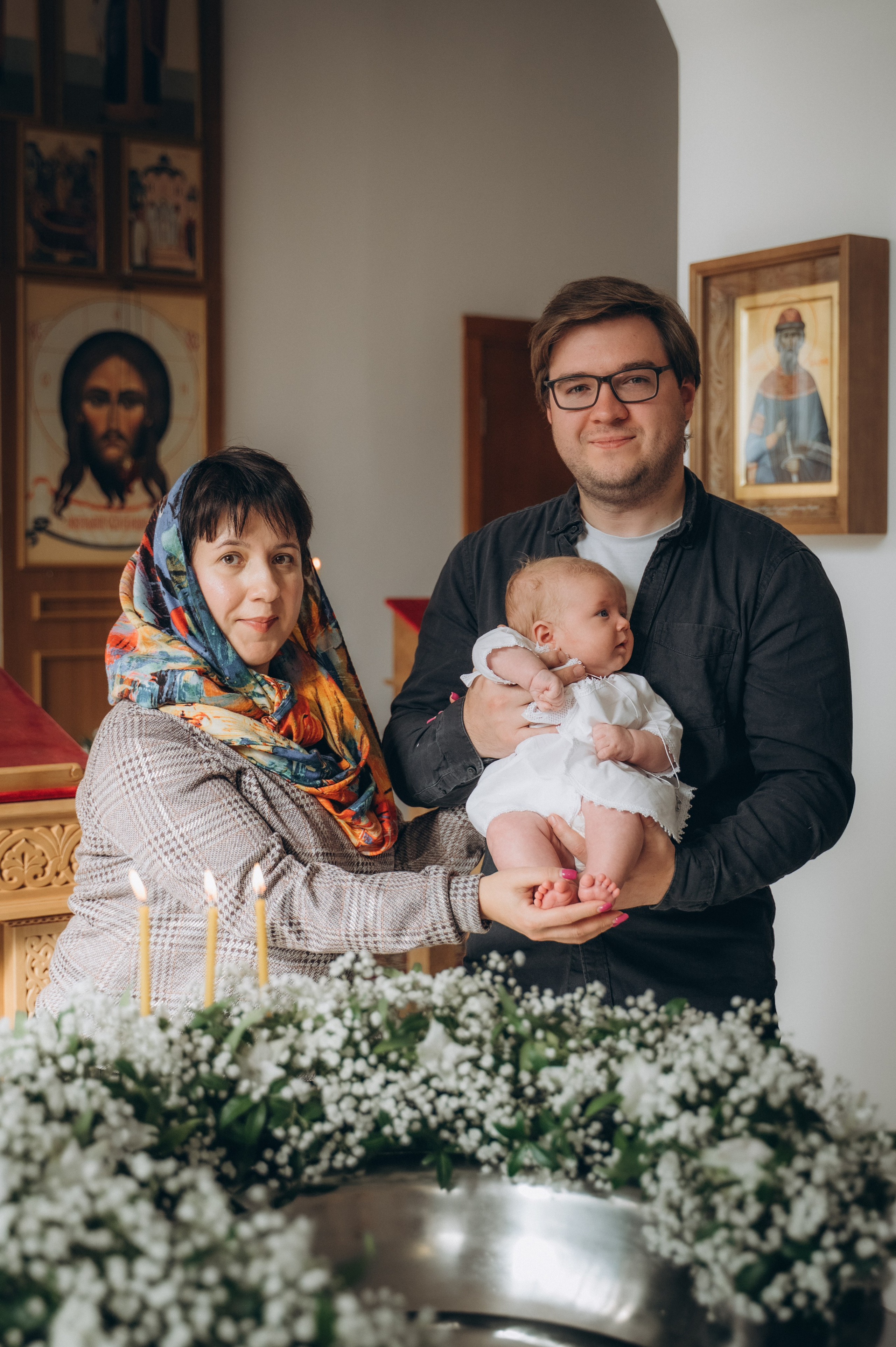 Крещение Ромы (Приход храма святой Равноапостольной княгини Ольги). Семейный фотограф в Минске Дарья Дреко