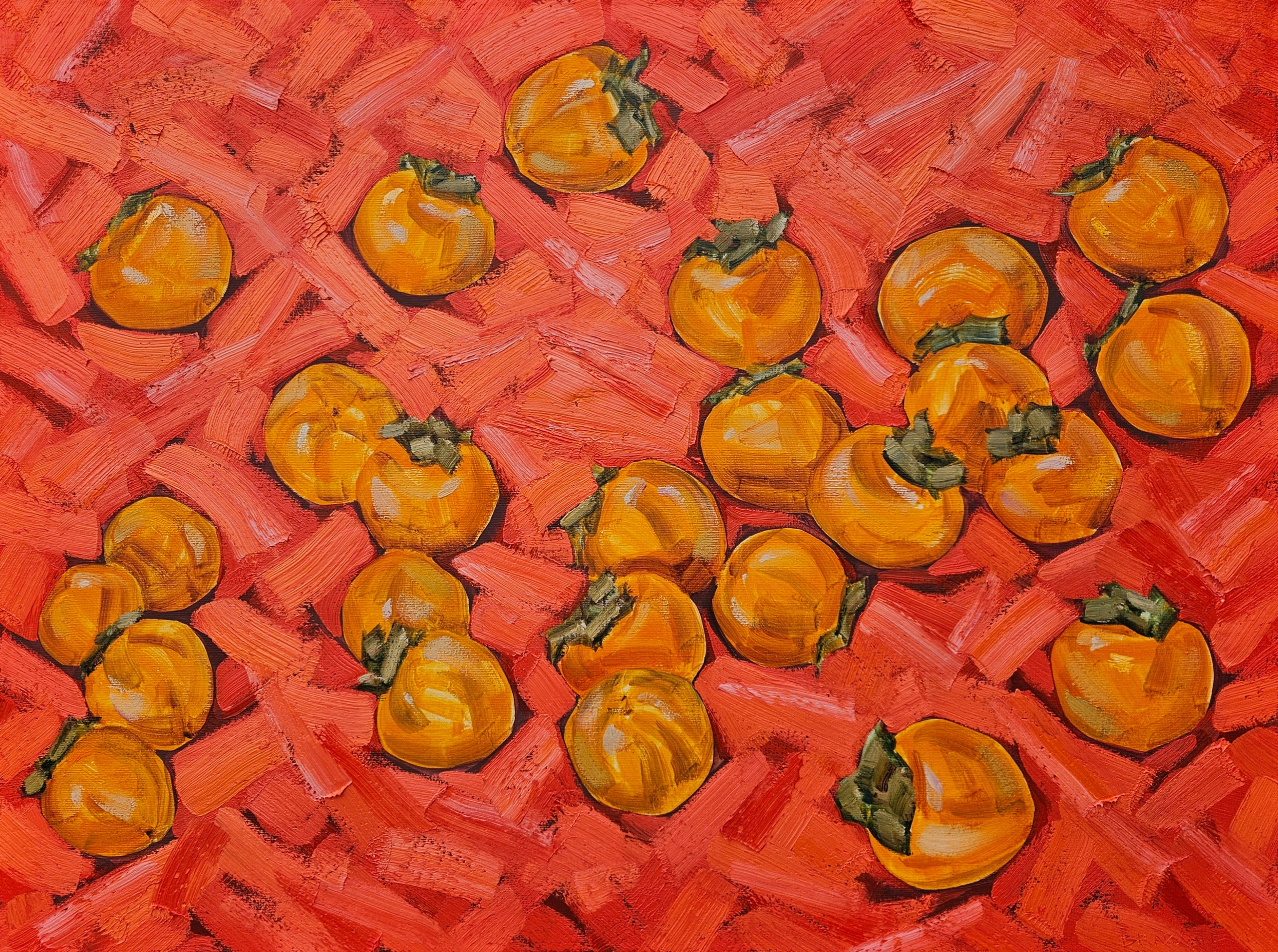 "Хурма". 2025. Холст, масло. 60х80. Цена: 40000₽