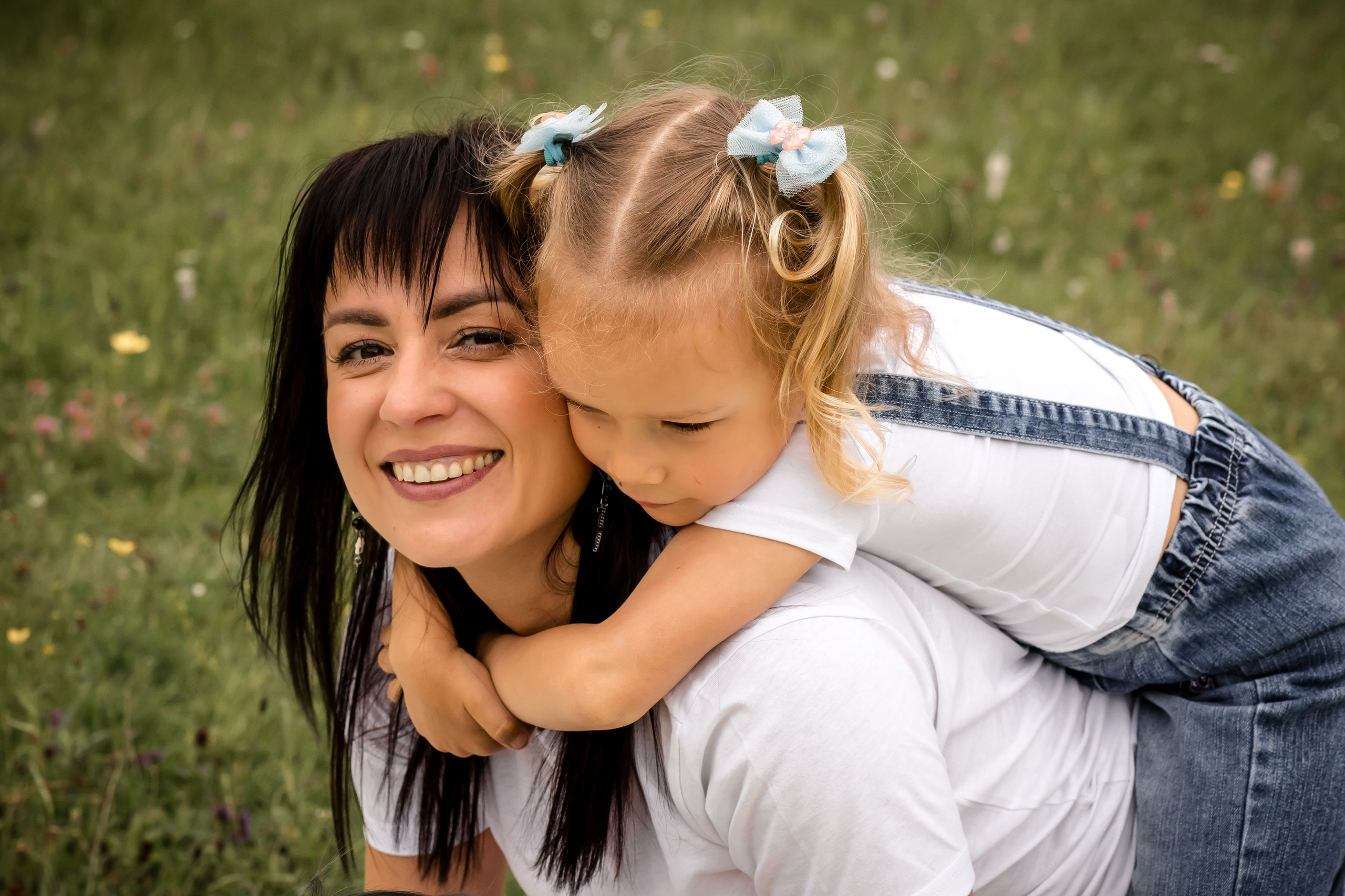 Катя с детками