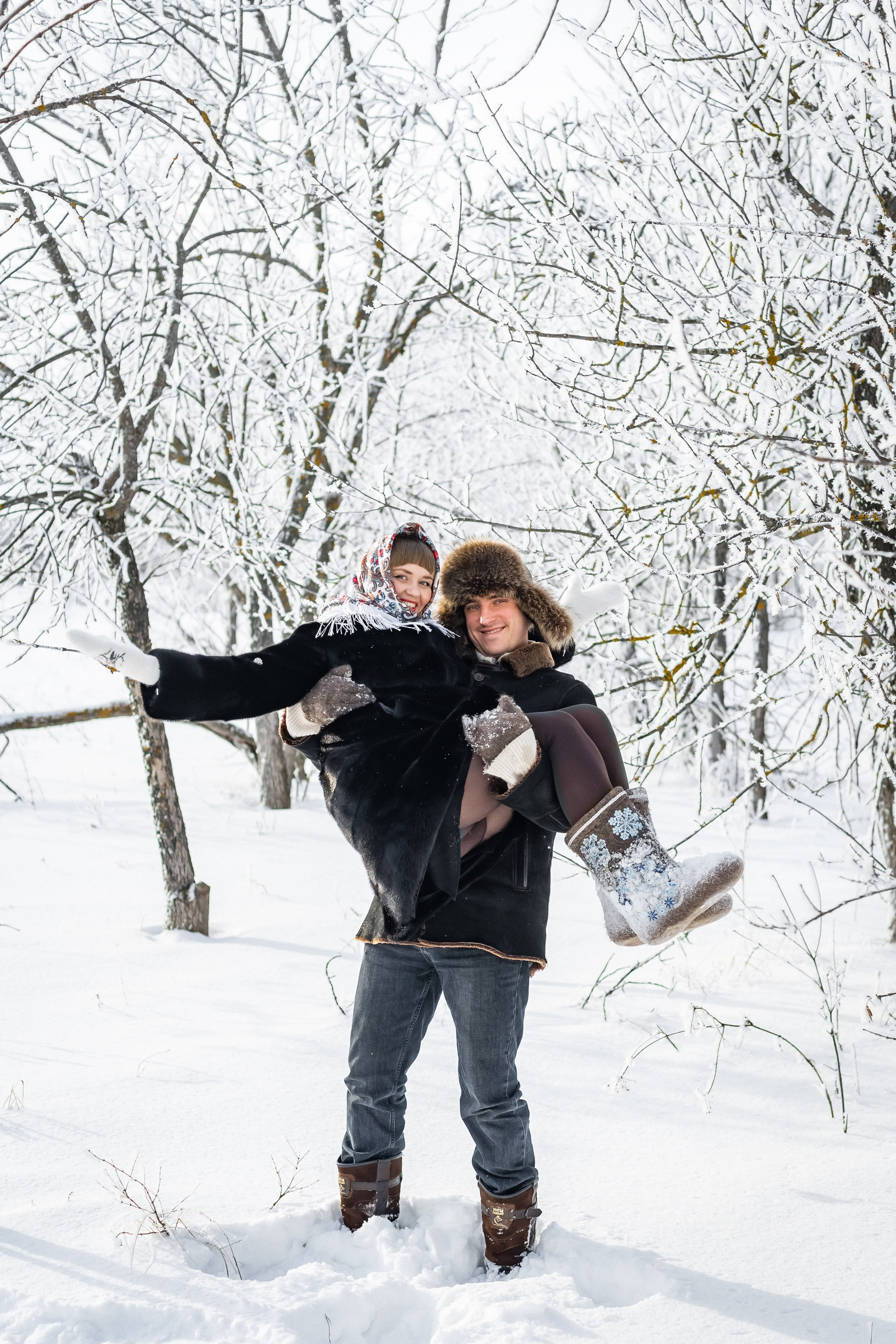 Зимняя в русском народном стиле. Ольга Плаксина фотограф в Саратове