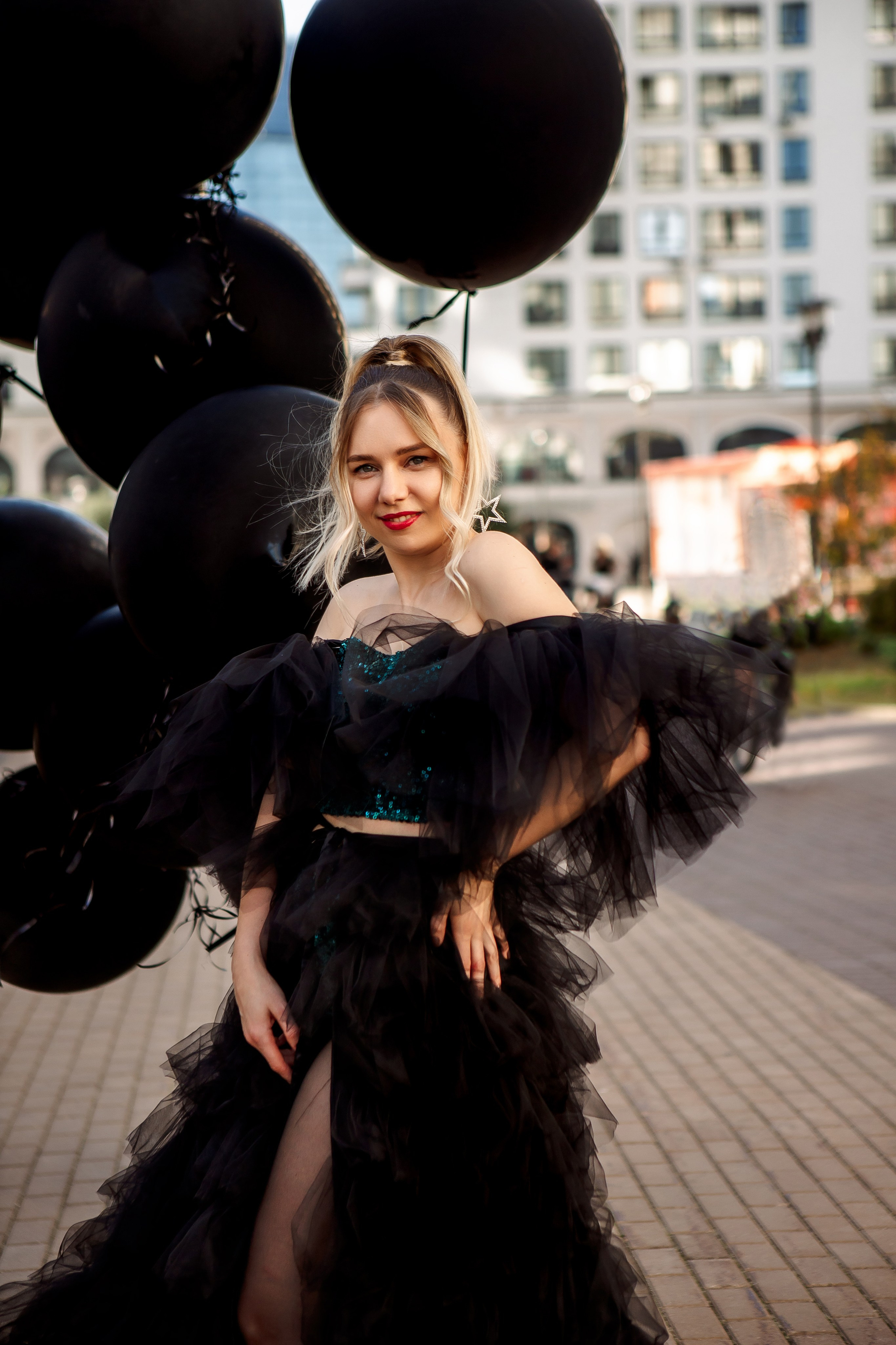 Прогулка с шарами. Семейный детский фотограф. Фотосессия в Минске