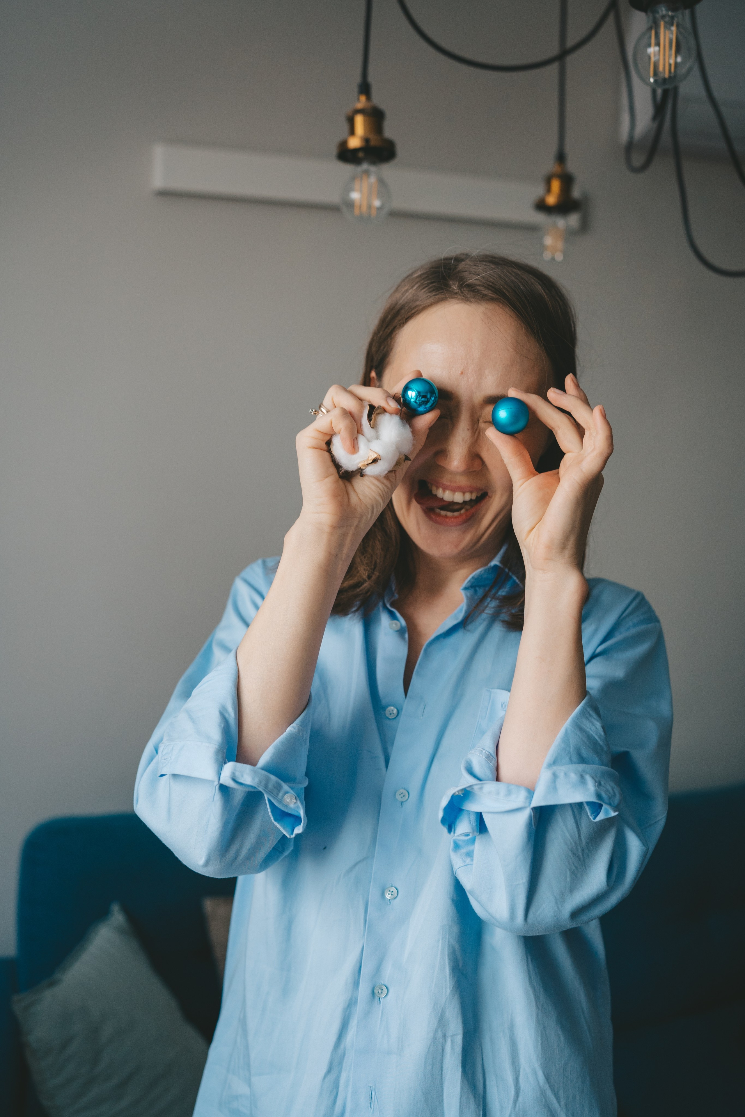 Новогодняя семейная съемка с двумя детьми. Фотограф Екатерина Канчалаба