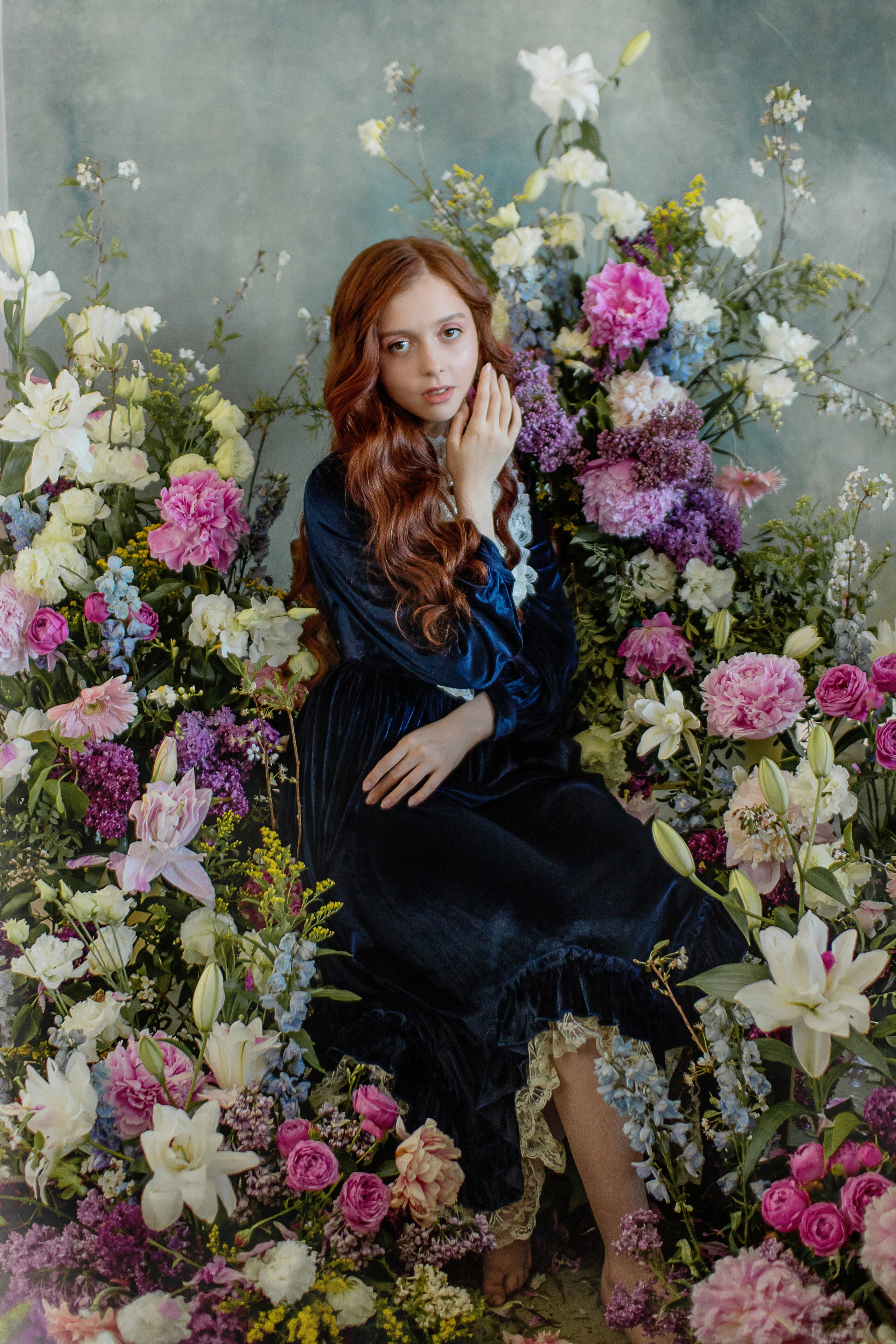 Девушка в цветах