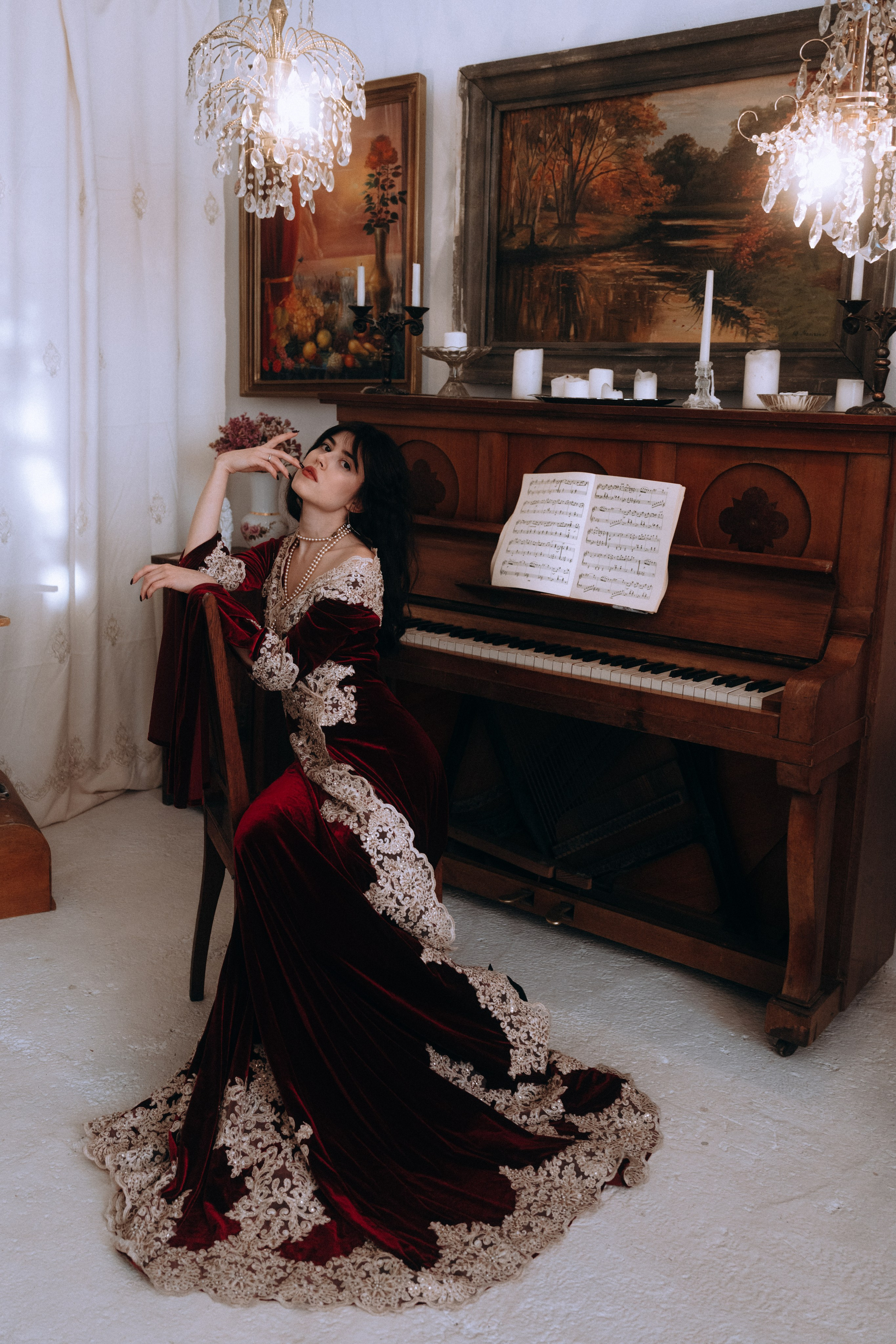 Готическая фотосессия в фотостудии. Портретный свадебный фотограф Крым | Евгения Щитенко