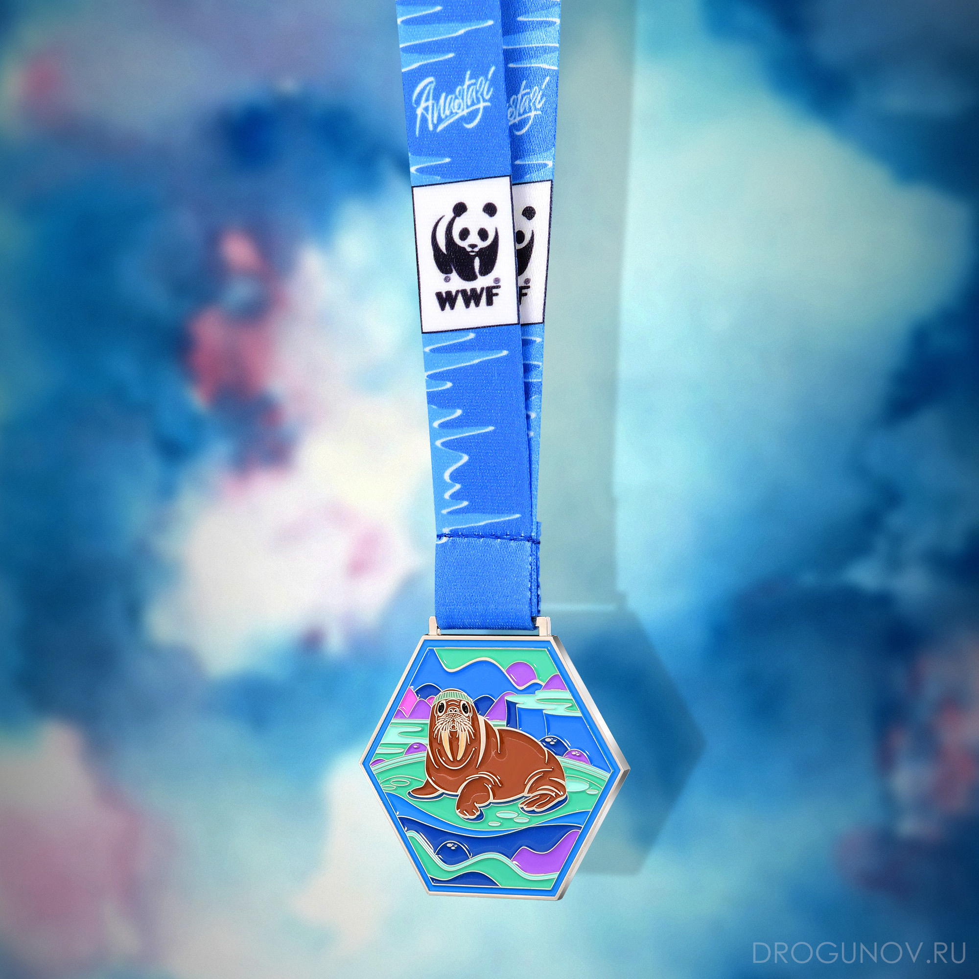 Медаль финишера онлайн забега на 1км