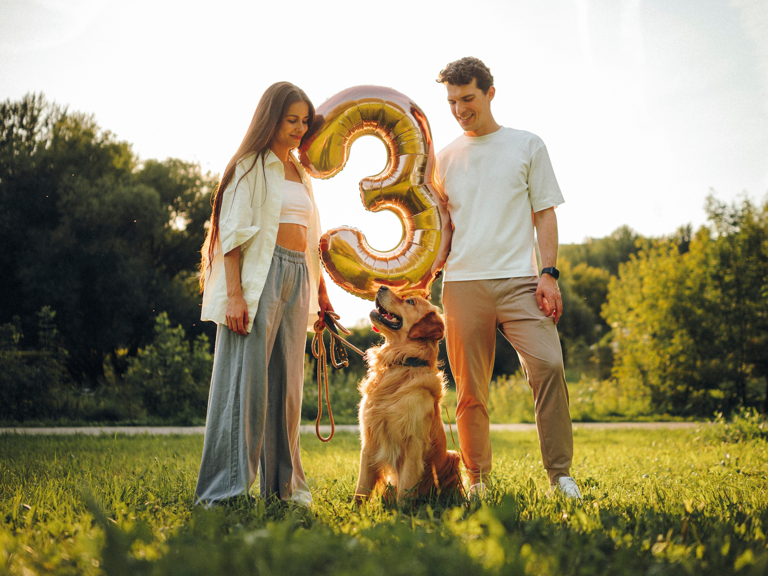 Карина, Саша и Луни. Семейный фотограф анималист Ананьева Мария — Москва
