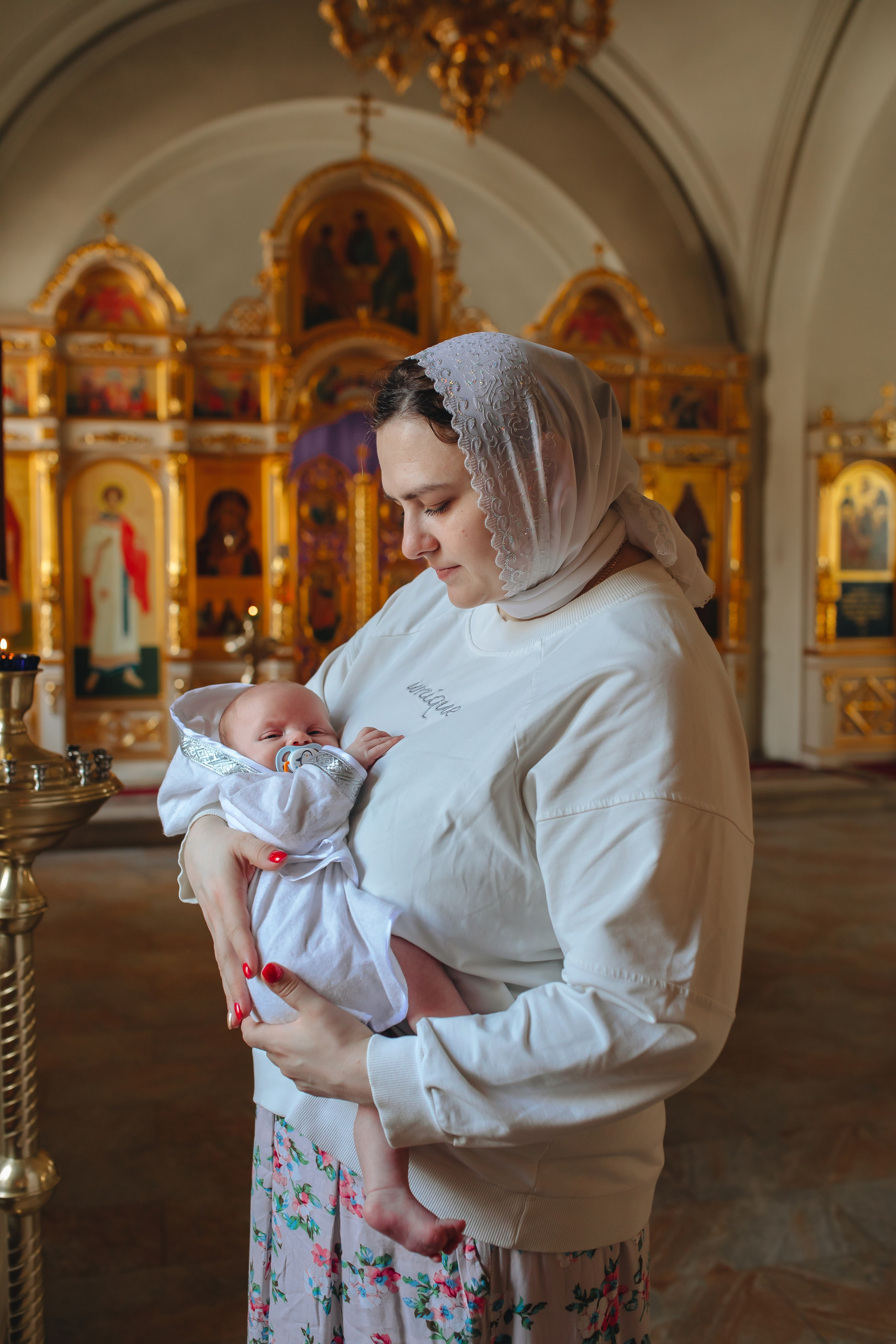 Крещение в светлом Храме. Семейный и детский фотограф в Москве Дорогова Екатерина