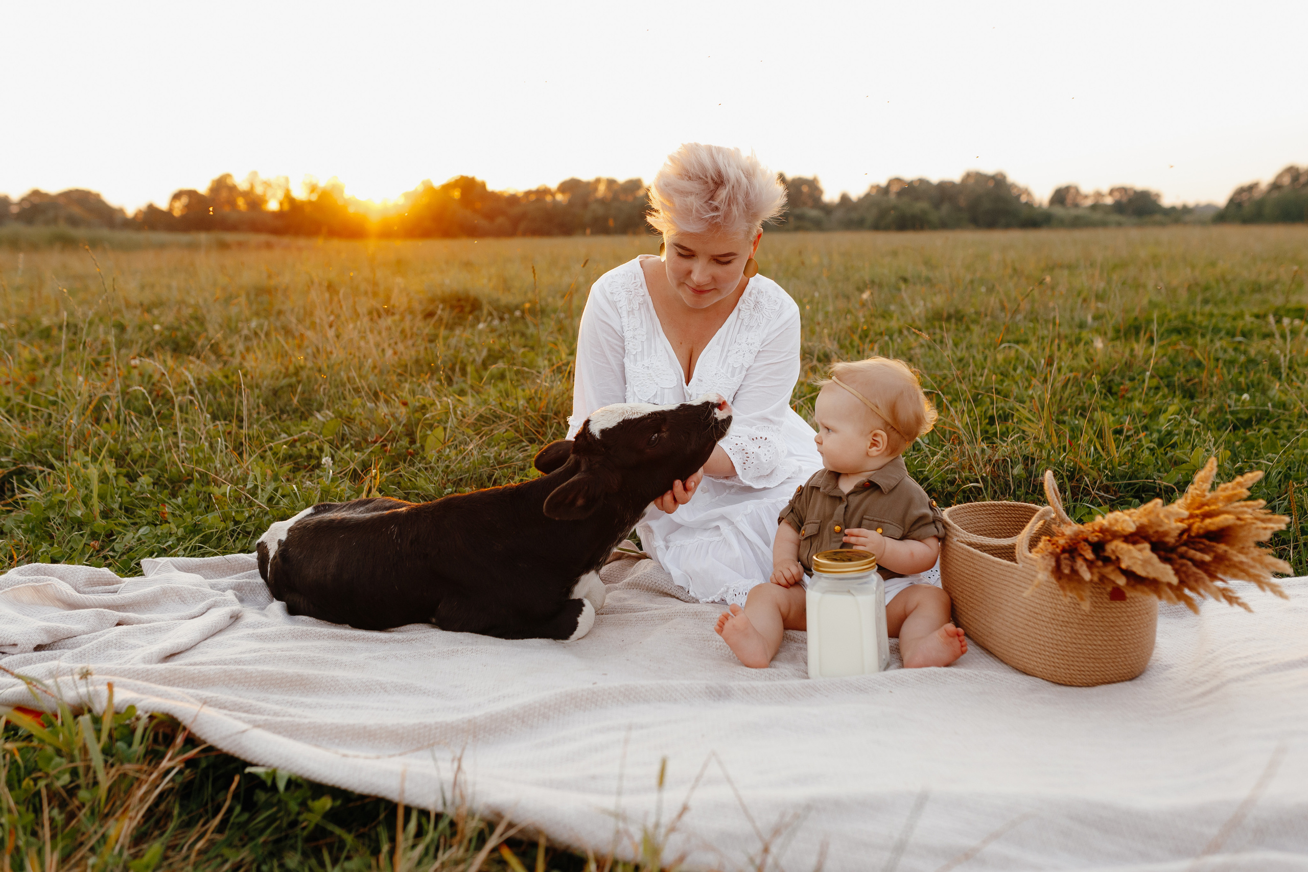 Фотосессия с теленком Витебск