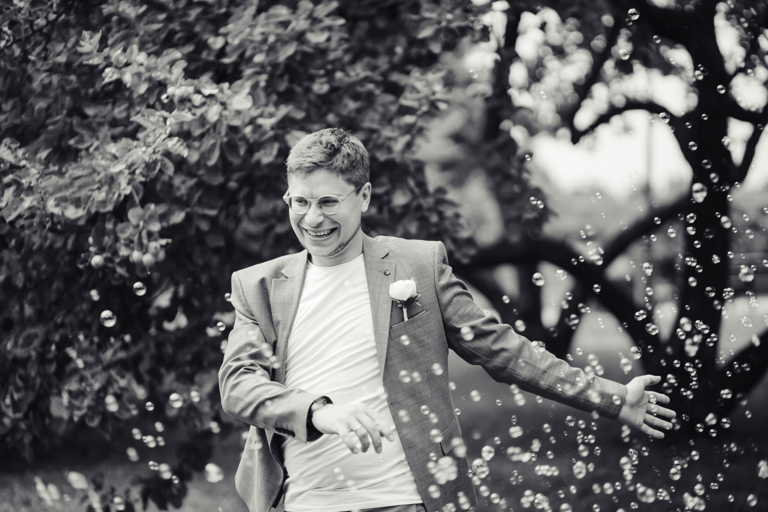 Евгения и Илья ЧБ. Свадебный фотограф в Москве Екатерина Огарская