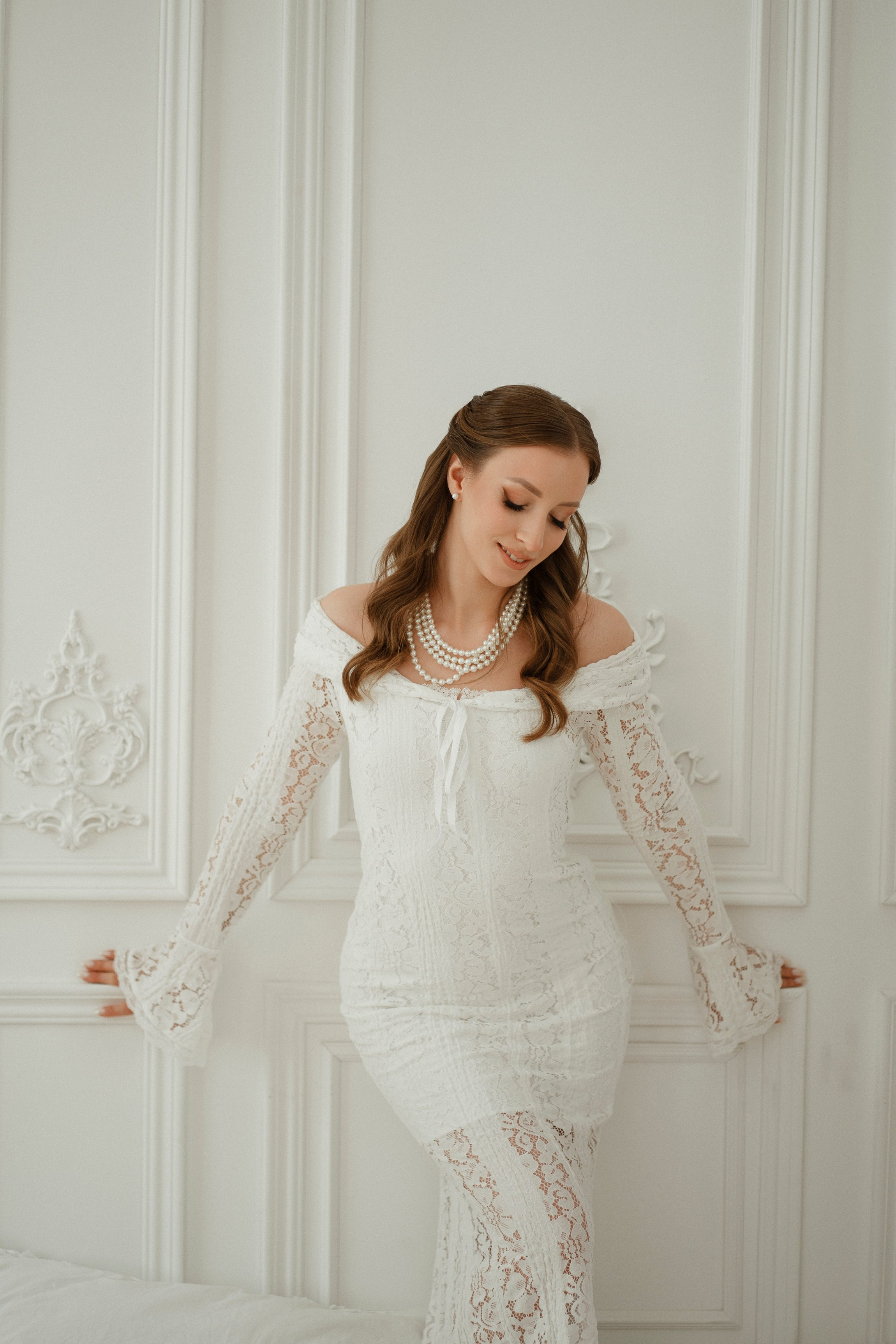 "Свадебная фотосессия в Пензе: нежный образ невесты в студии".